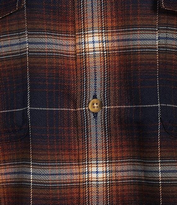 Rowm Big & Tall Long Sleeve Jaspe Dark Large Plaid Button Down Shirt Product Image