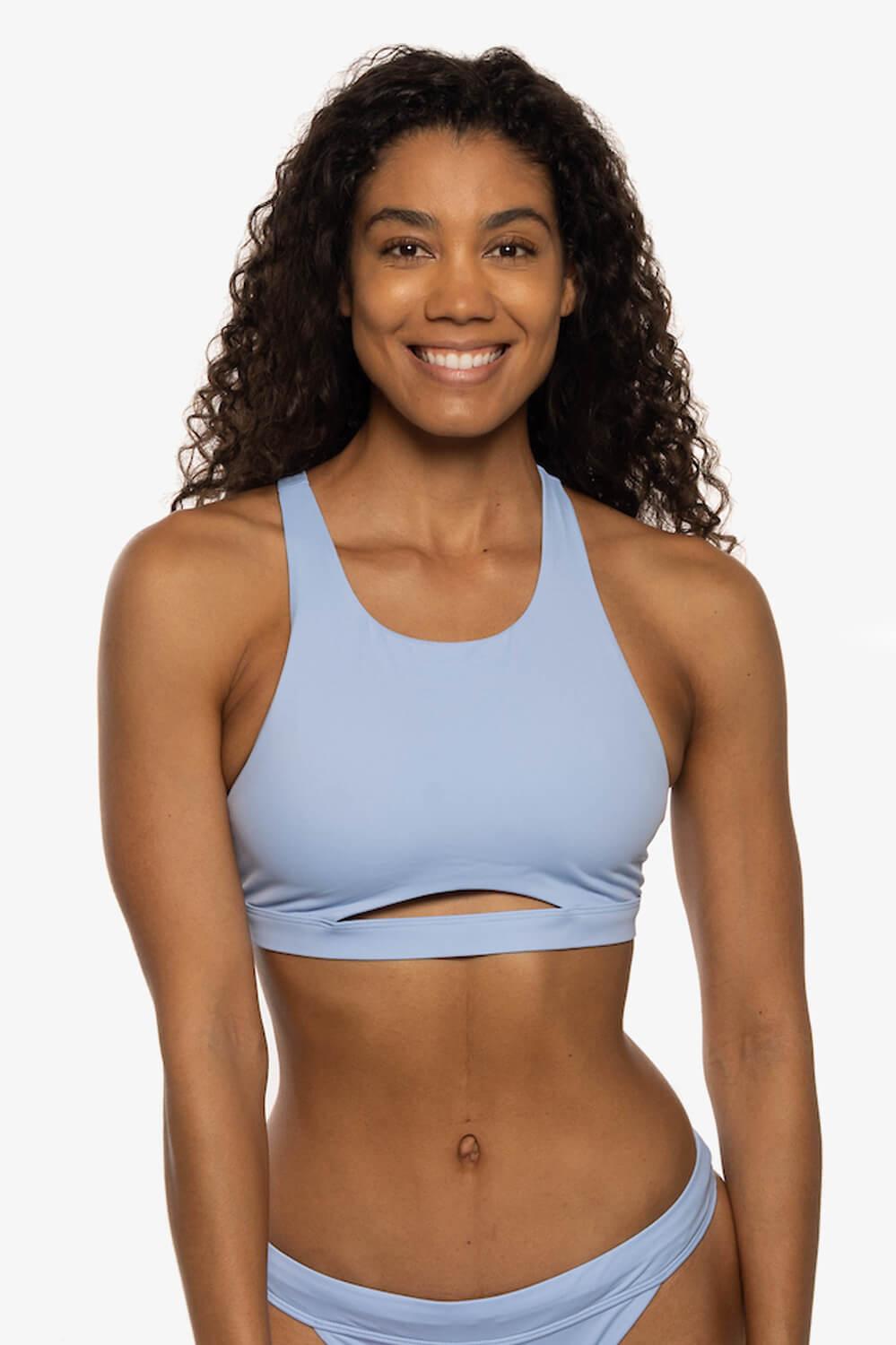 Carmen Bikini Top - Sky Female Product Image