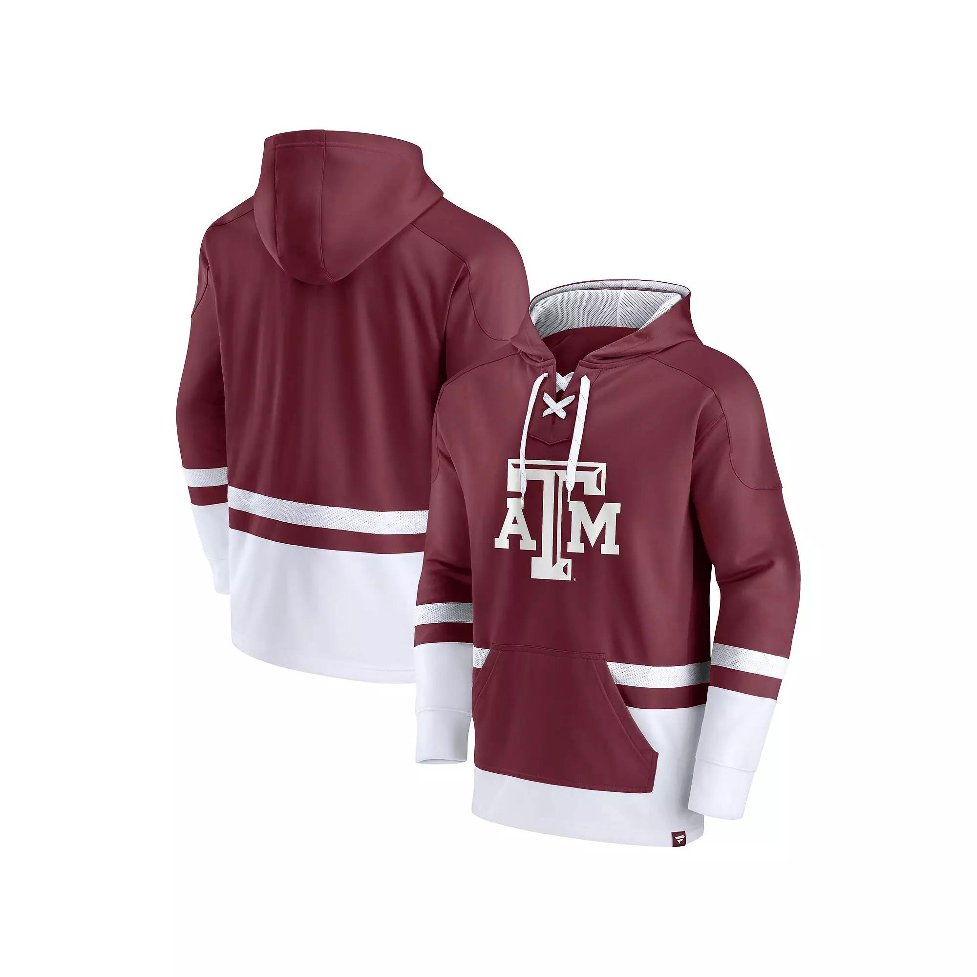 Men's Fanatics Branded Maroon Texas A&M Aggies First Battle Pullover Hoodie, Size: 2XL, Red Product Image