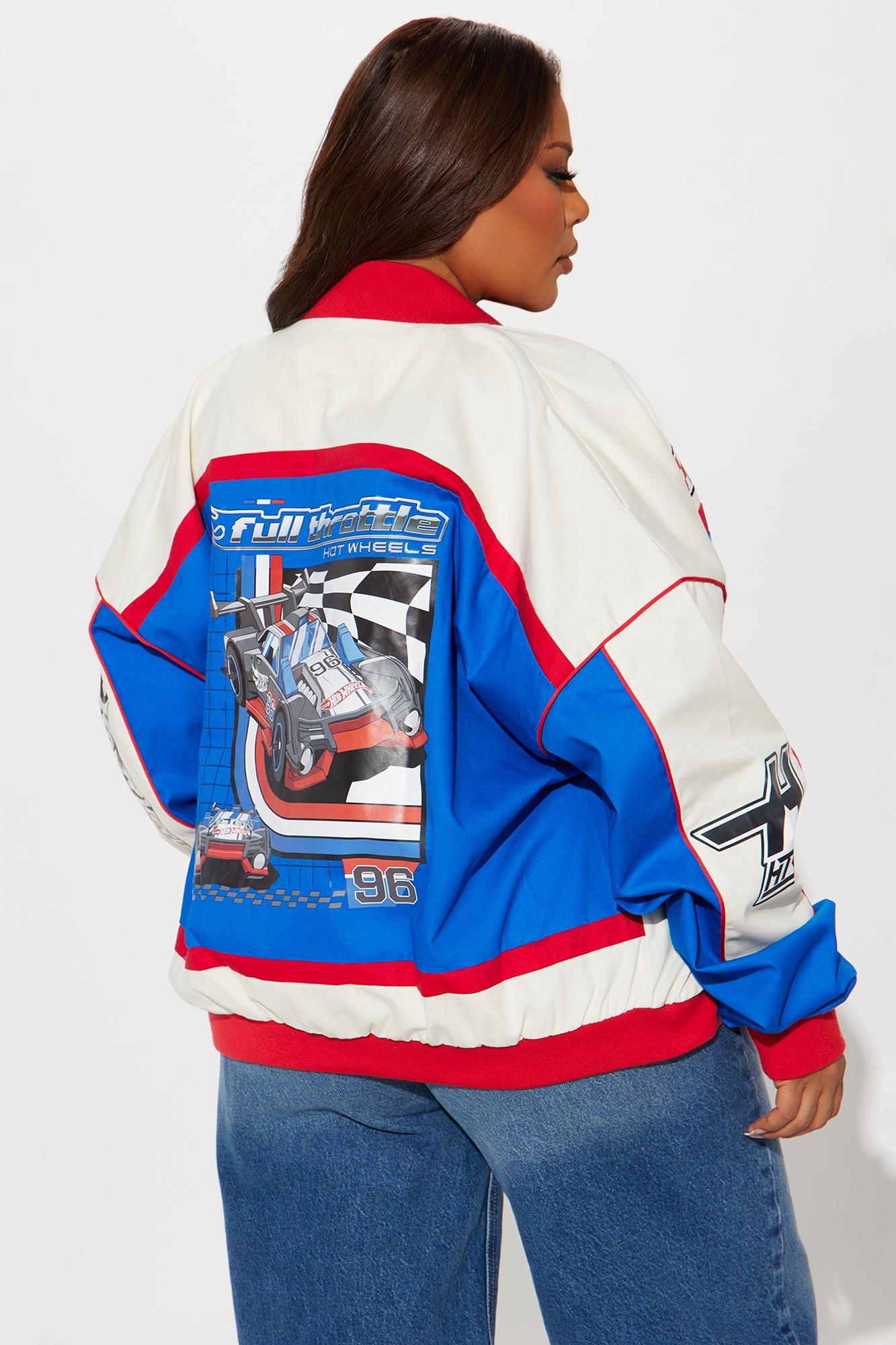 Hot Wheels Full Throttle Bomber Jacket - White/combo Product Image