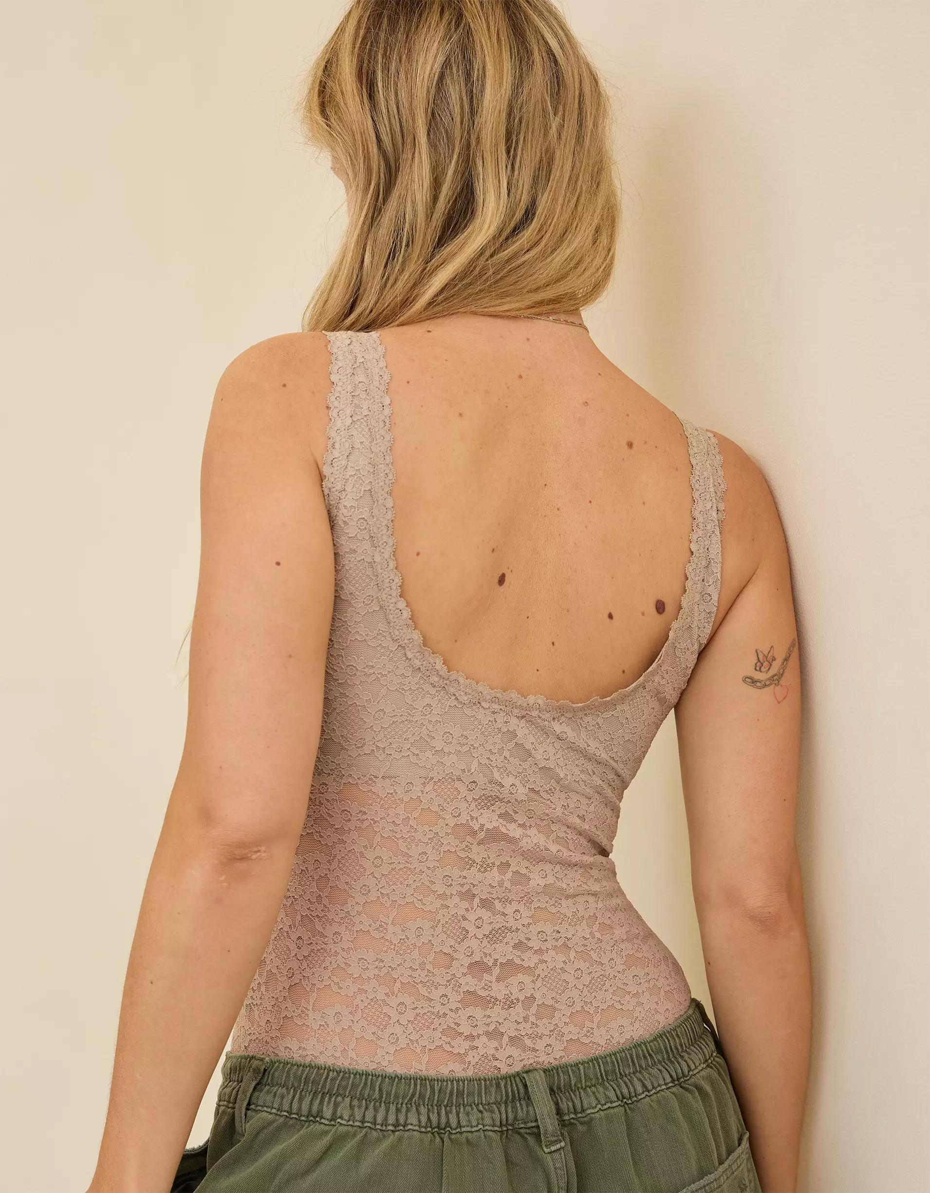 Show Off Vintage Lace Scoop Bodysuit Product Image