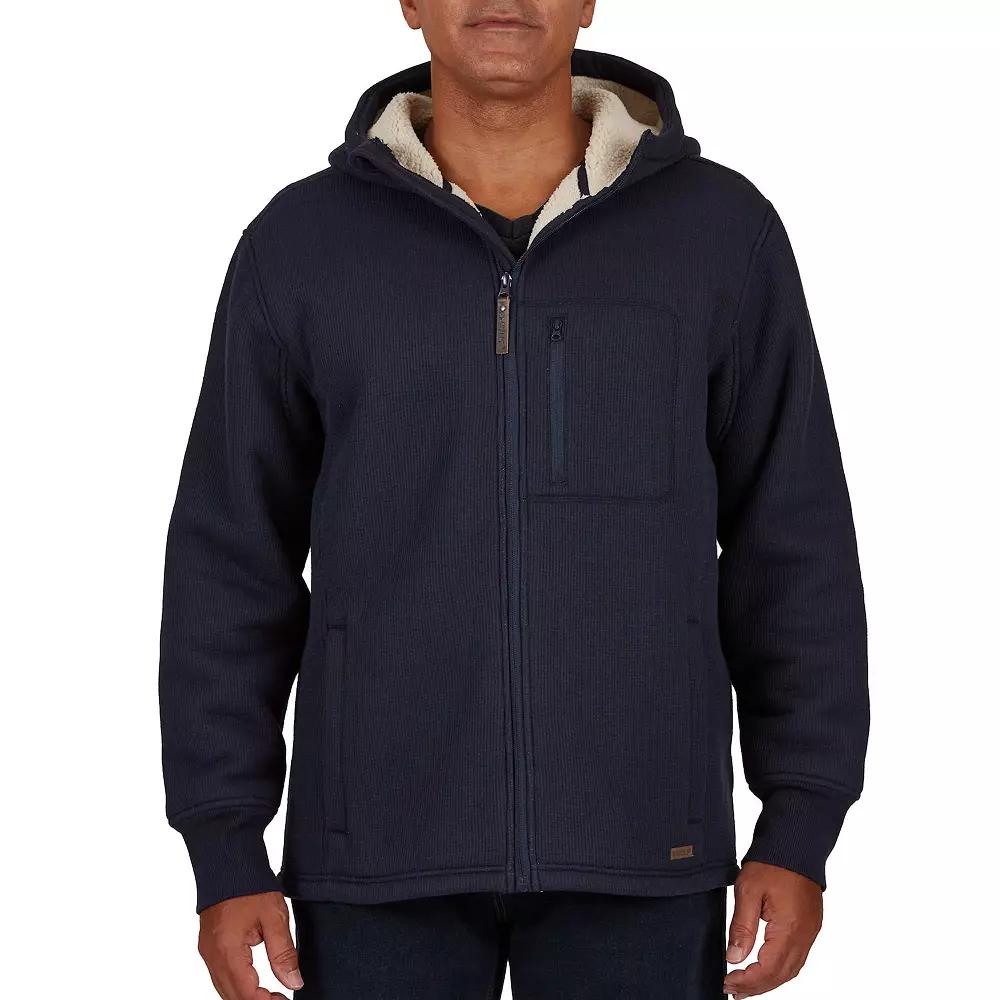 Men's Smith's Workwear Sherpa-Lined Hooded Thermal Shirt Jacket,  Product Image