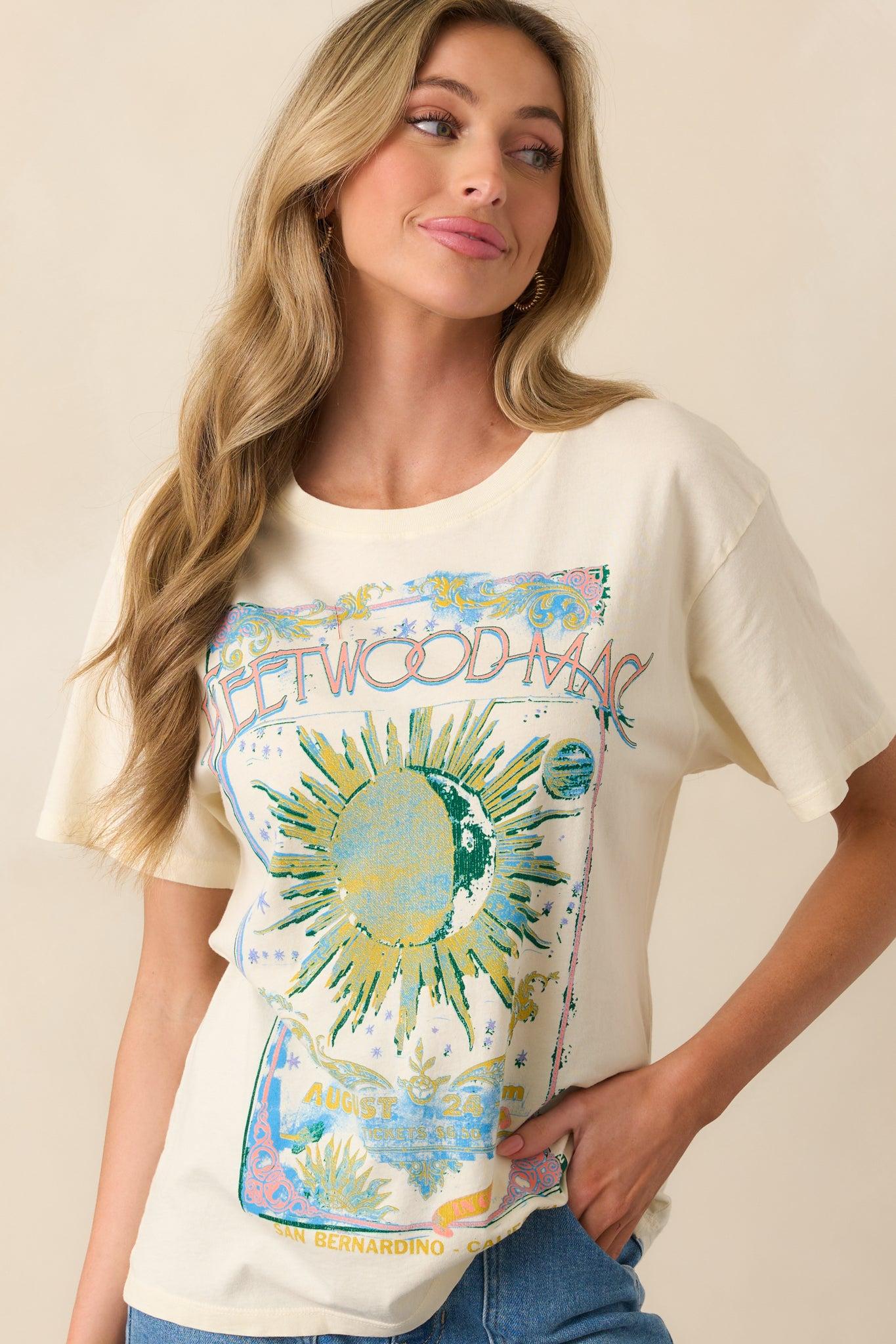 Fleetwood Mac Dreams Ivory Boyfriend Tee Product Image