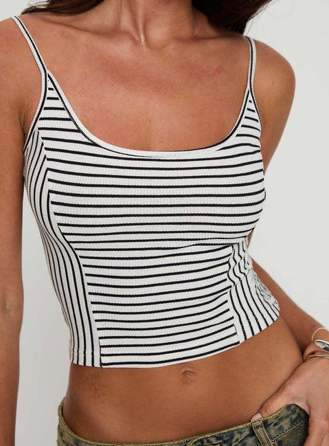 Lights Up Top Black/White Stripe Product Image