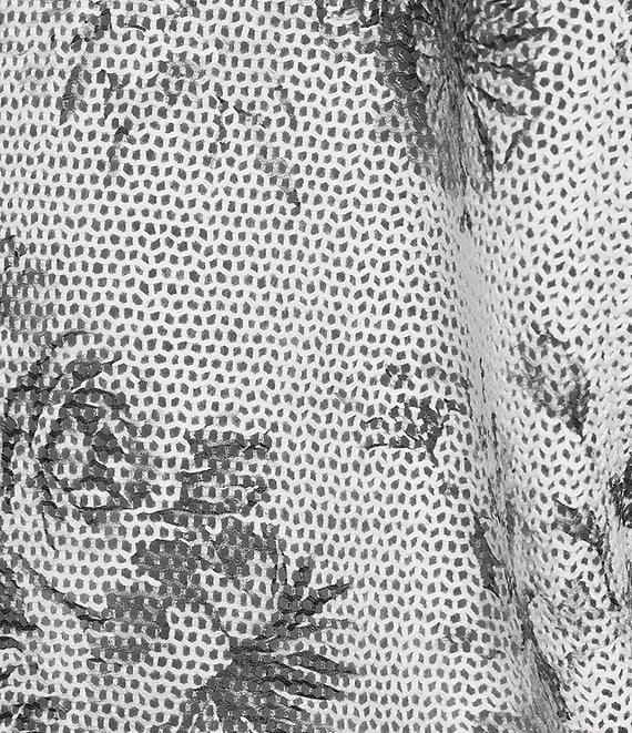 M Made in Italy Floral Print Long Sleeve Knit Coordinating Top Product Image