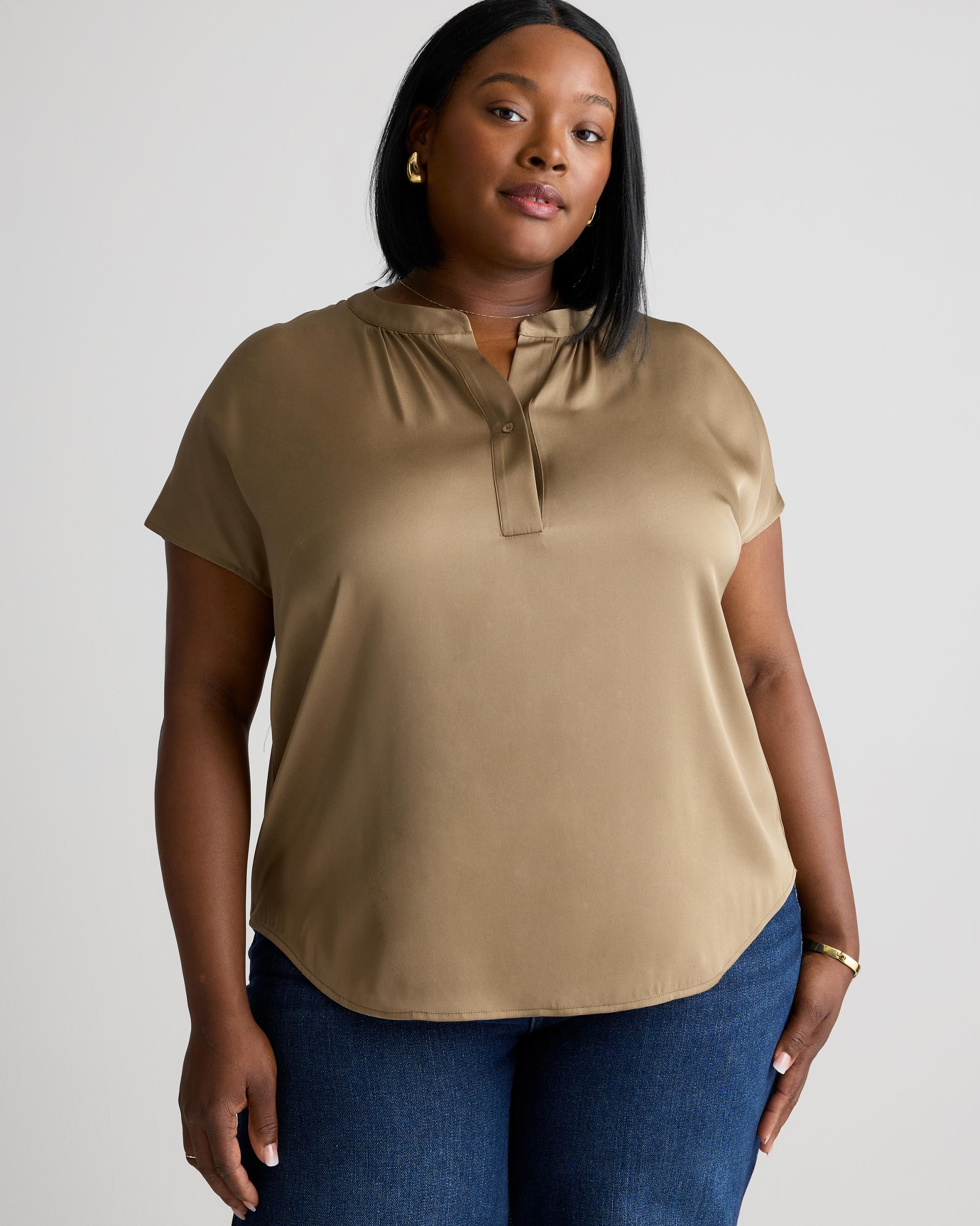 Quince | Women's Washable Stretch Silk Dolman Sleeve Blouse Mulberry Silk Product Image