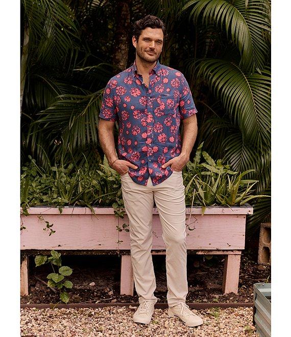 Southern Tide Blossom Bliss Short Sleeve Woven Shirt Product Image