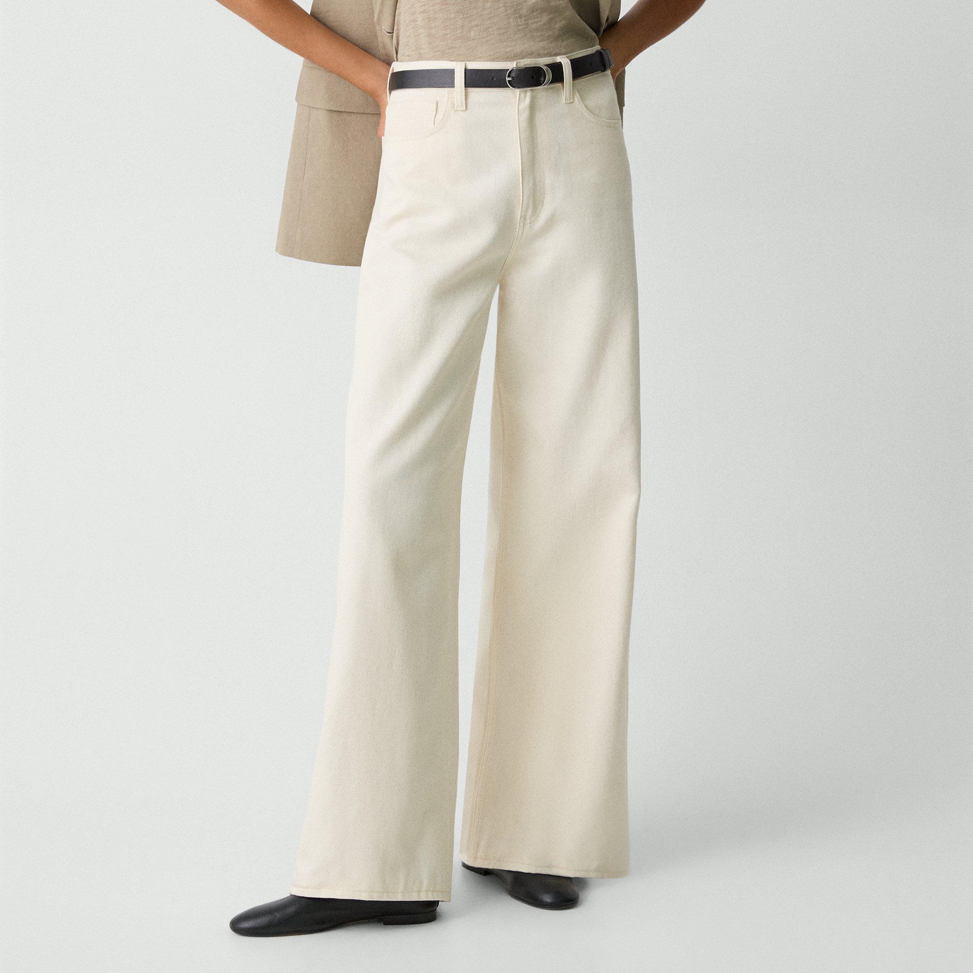 Linen-Blend Boyfriend Tee | Theory Product Image