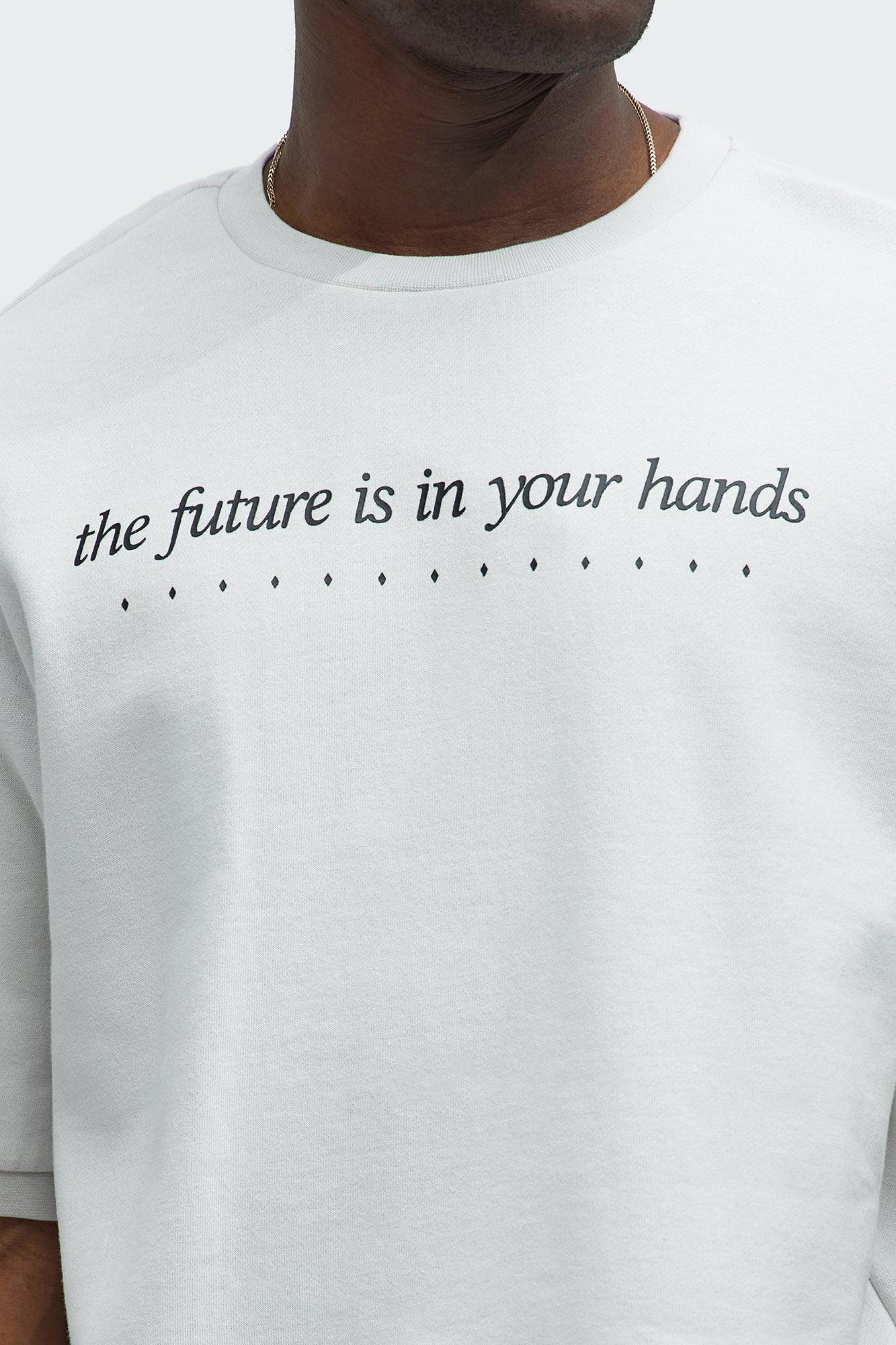 The Future Is In Your Hands Tee - Grey Product Image