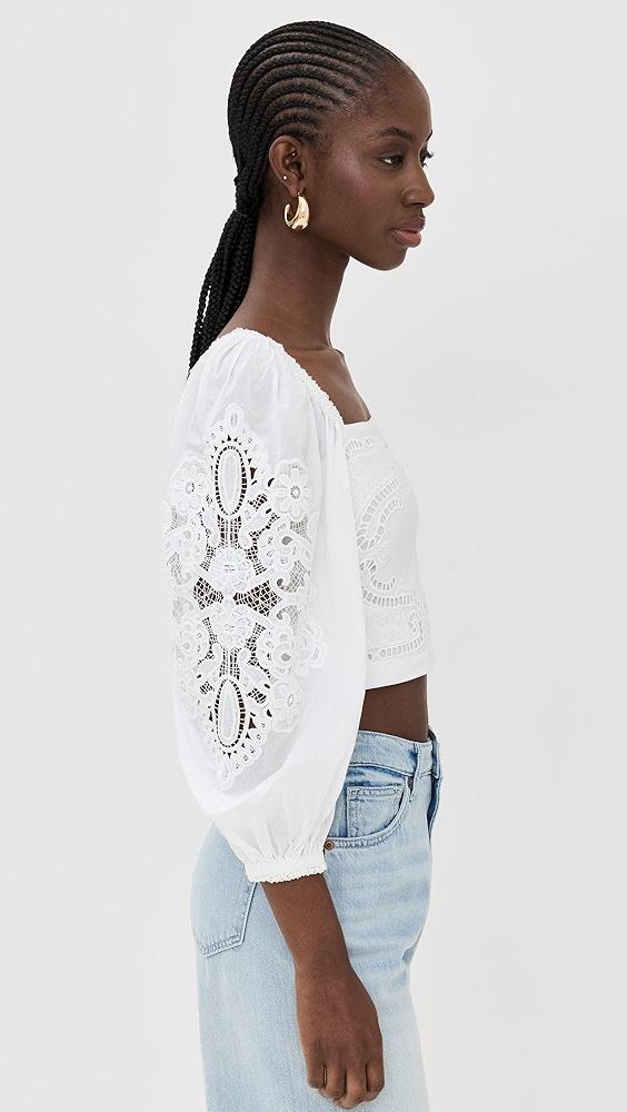 FARM Rio Lace Blouse | Shopbop Product Image