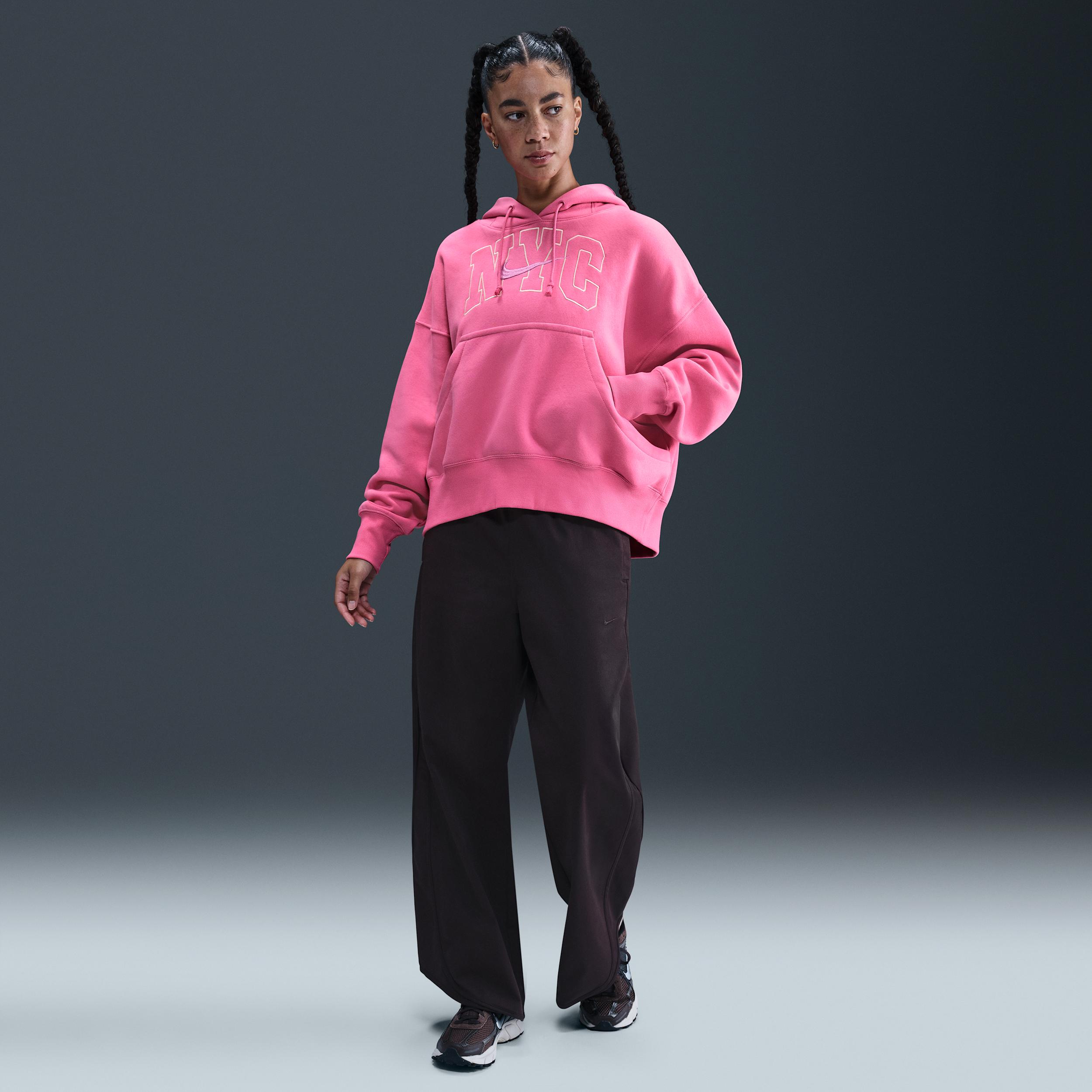 Womens Nike Sportswear Phoenix Fleece Over-Oversized Hoodie | HQ2980-684 Product Image