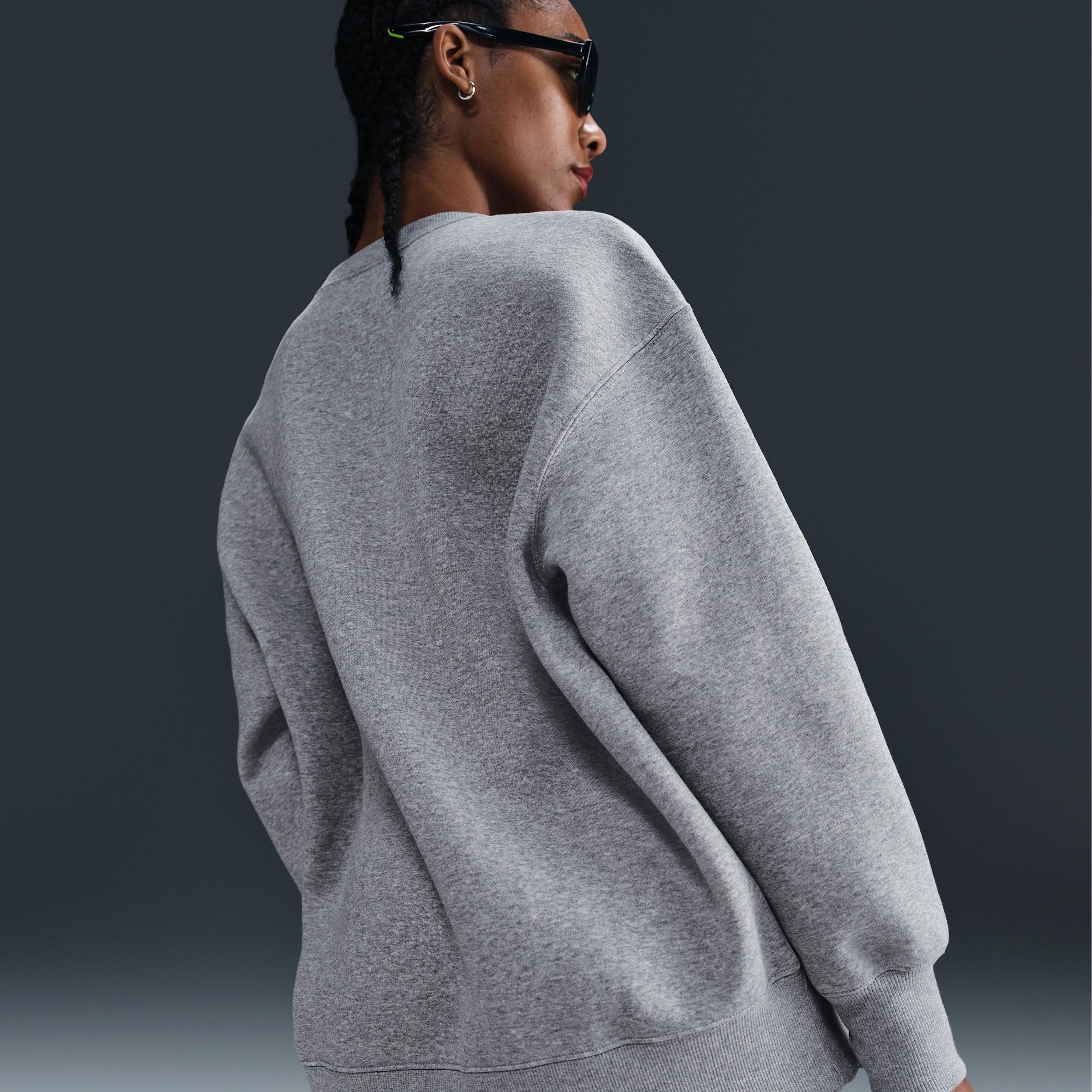Womens Nike Sportswear Phoenix Fleece Oversized Crew-Neck Sweatshirt | FZ4270-063 Product Image