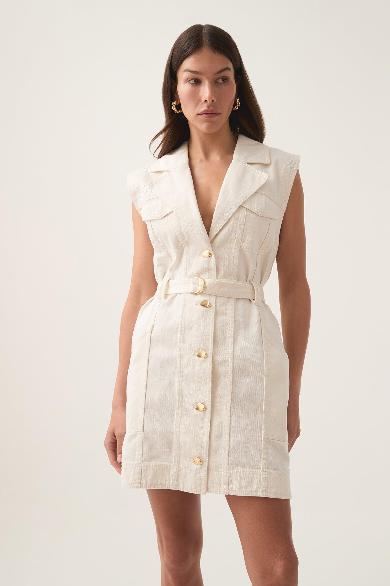 Ren Denim Mini Dress Product Image