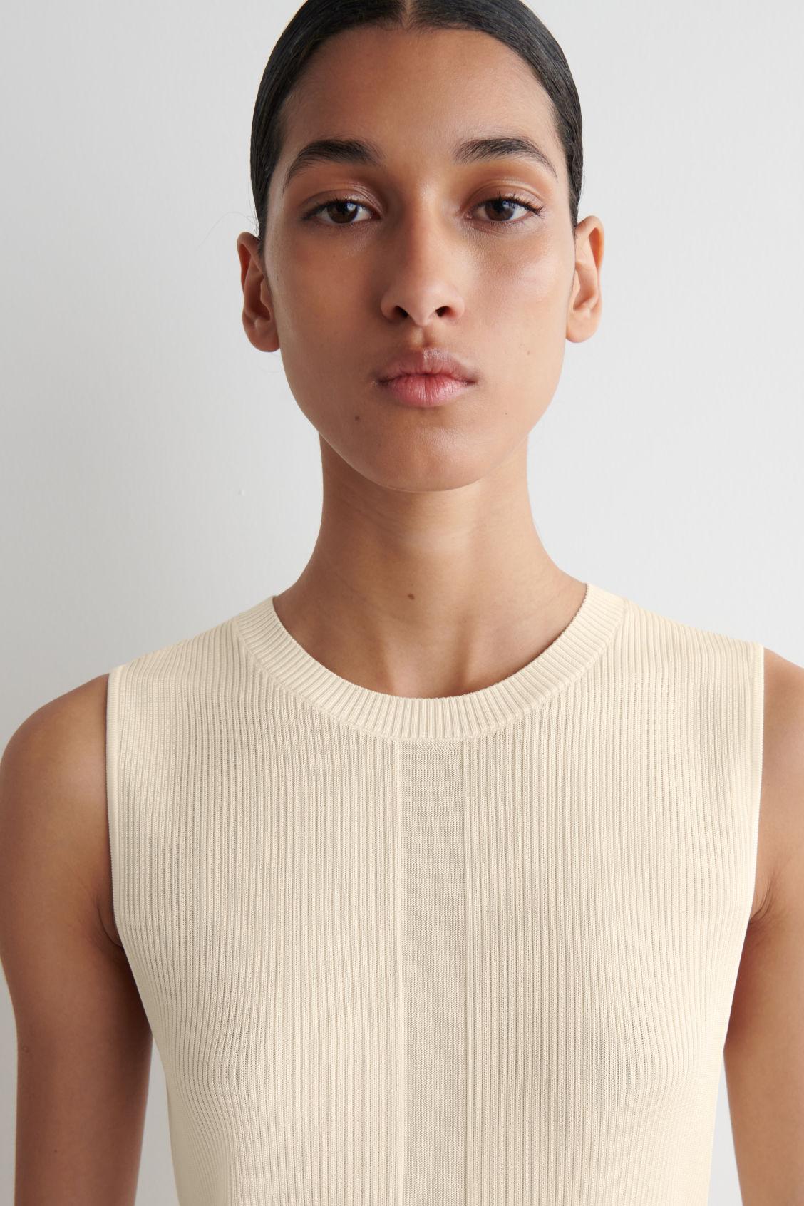 RIBBED-KNIT TANK TOP Product Image