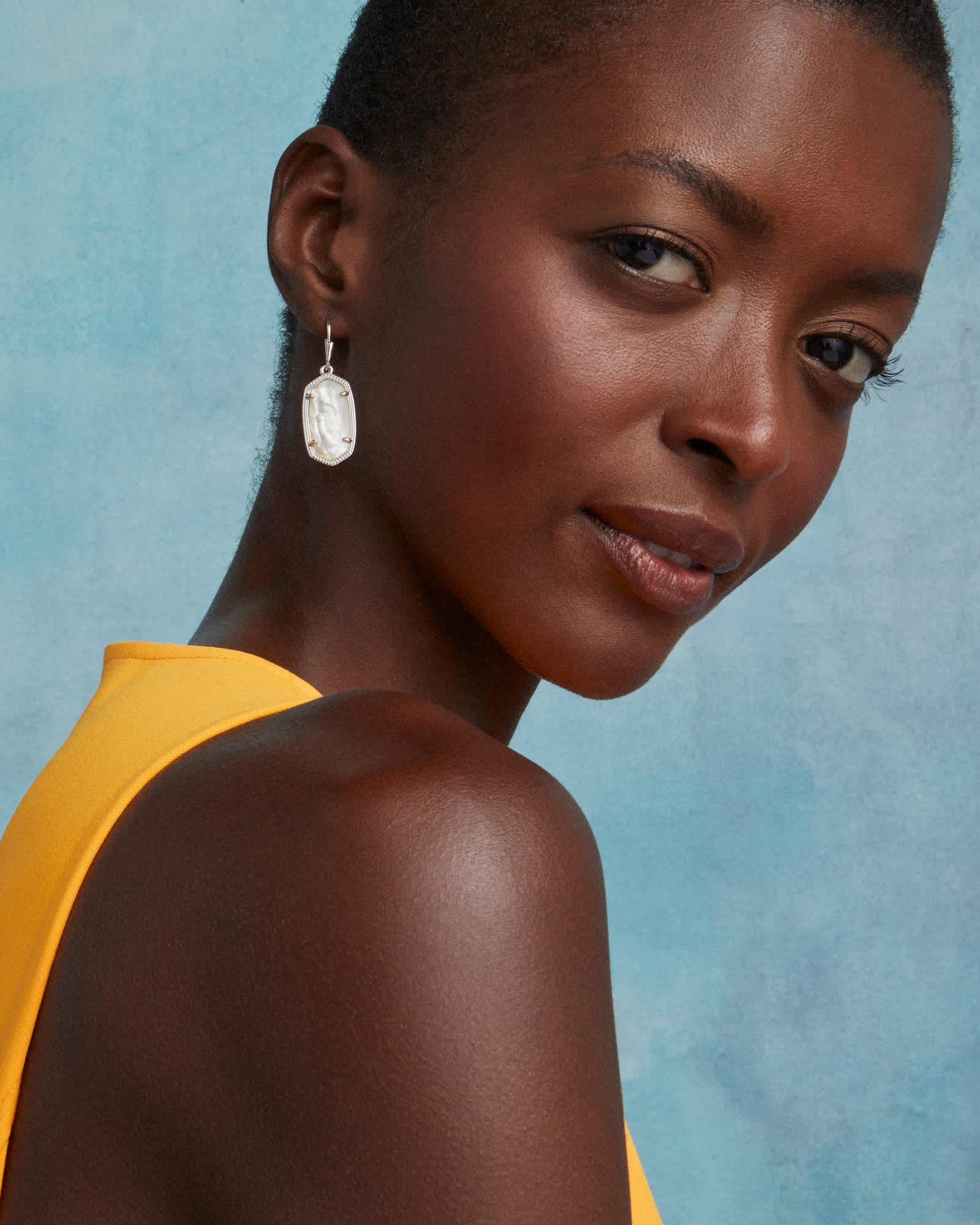 Dani Silver Drop Earrings Product Image