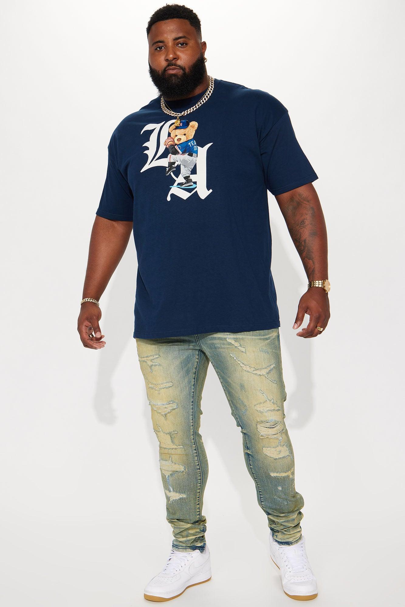 L.A. Teddy Short Sleeve Tee - Navy Product Image