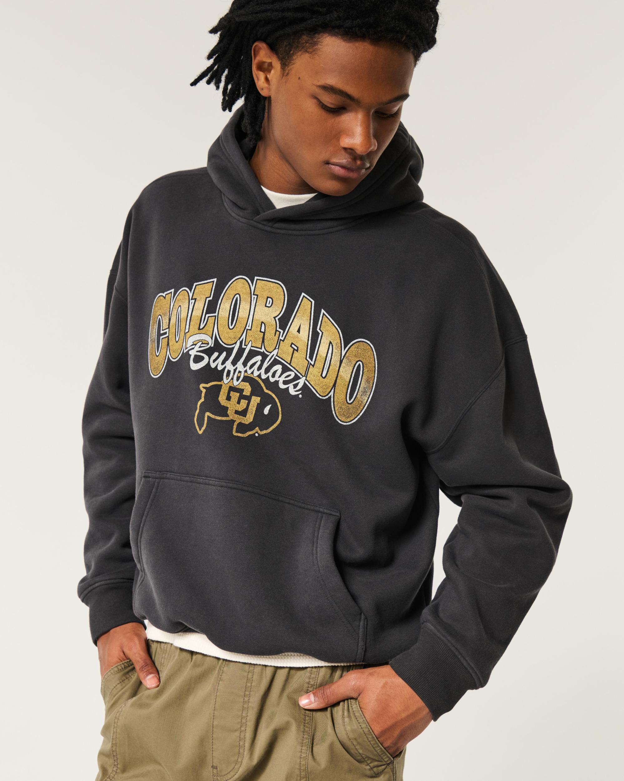 Boxy UConn Graphic Hoodie Product Image