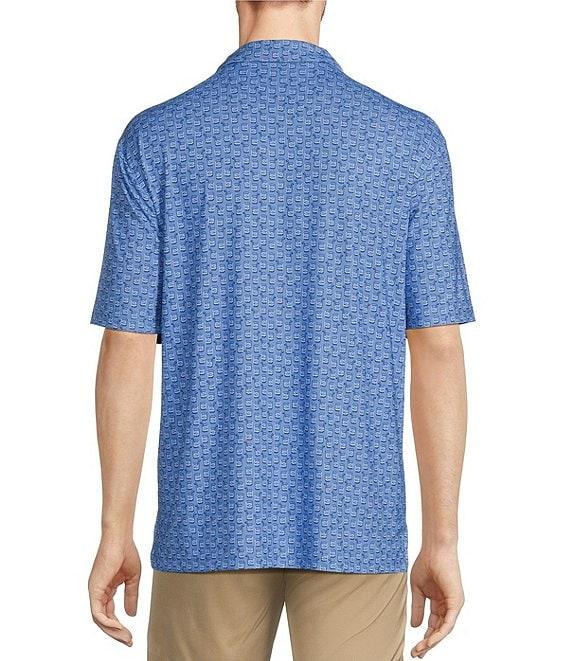 Roundtree & Yorke Performance Drink Print Polo Shirt Product Image