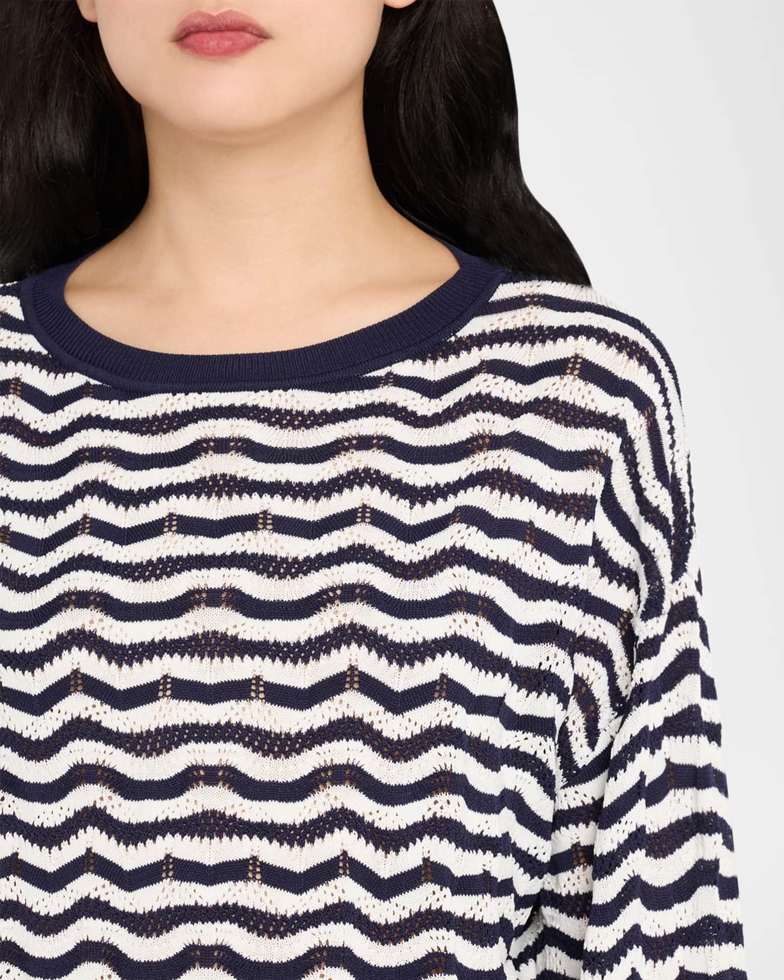 Palmer Striped Crochet Top Product Image