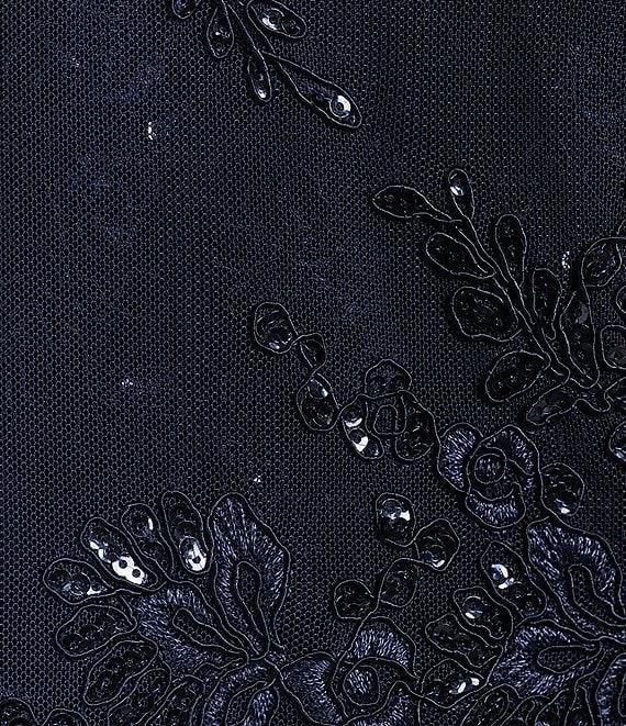 Alex Evenings Embroidered Floral Lace 2-Piece Scoop Neck 3/4 Sleeve Slit 2-Piece Jacket Dress Product Image