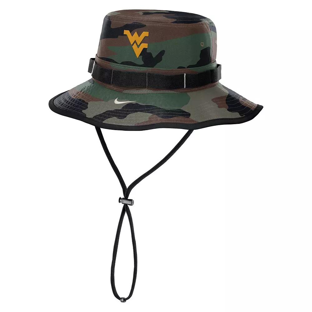 Men's Nike Camo West Virginia Mountaineers 2024 Military Appreciation Apex Bucket Hat, Size: Large, Green Product Image