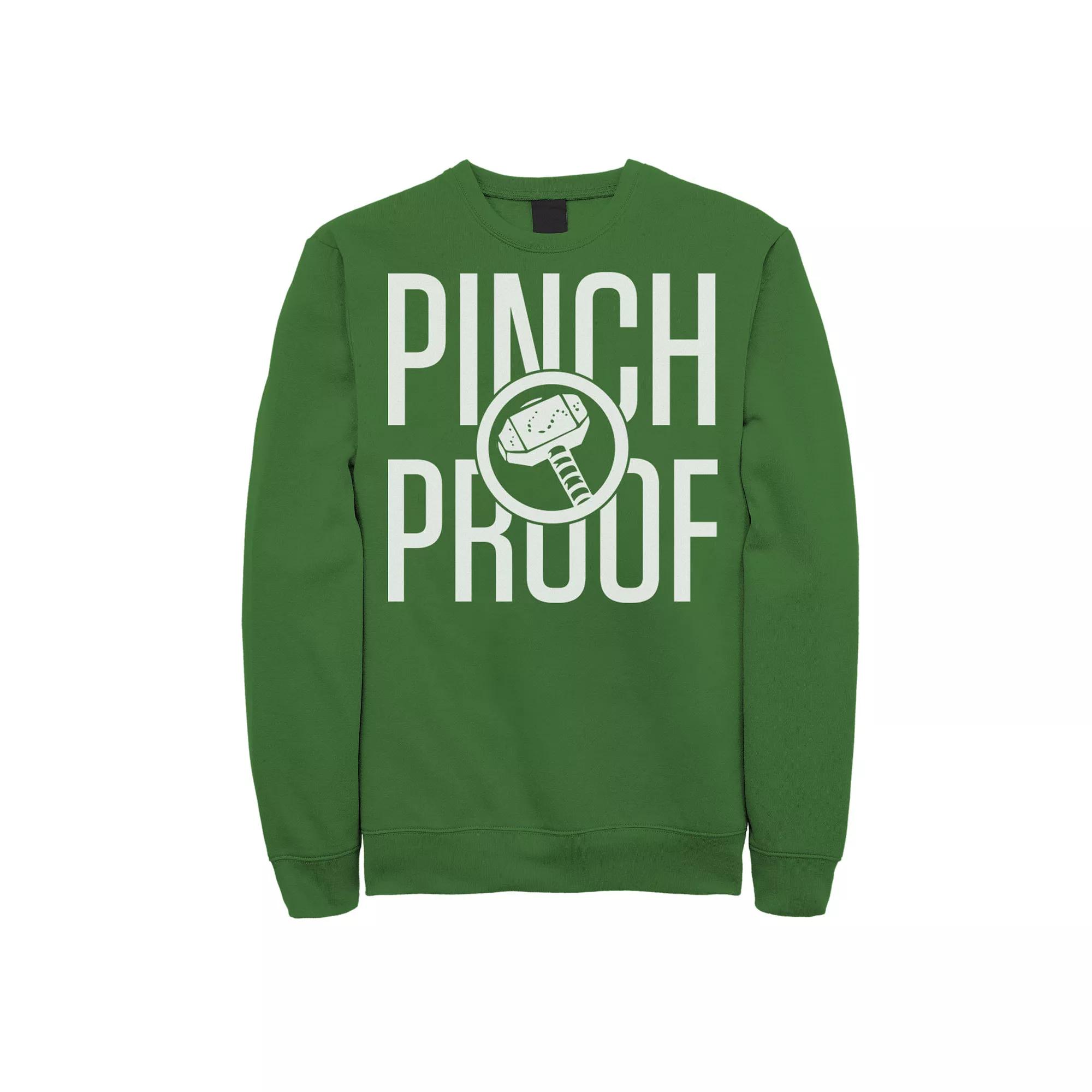 Men's Marvel Thor Pinch Proof St. Patrick's Day Sweatshirt, Size: XL, Kelly Product Image