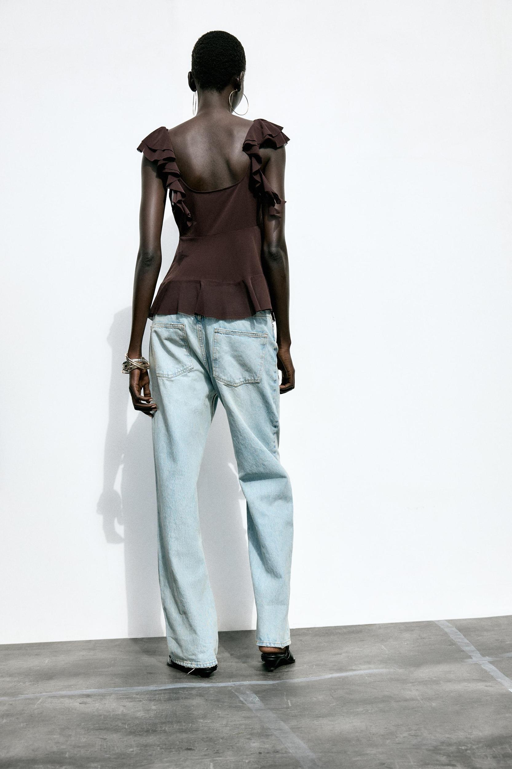 RUFFLED STRAPPY TOP Product Image