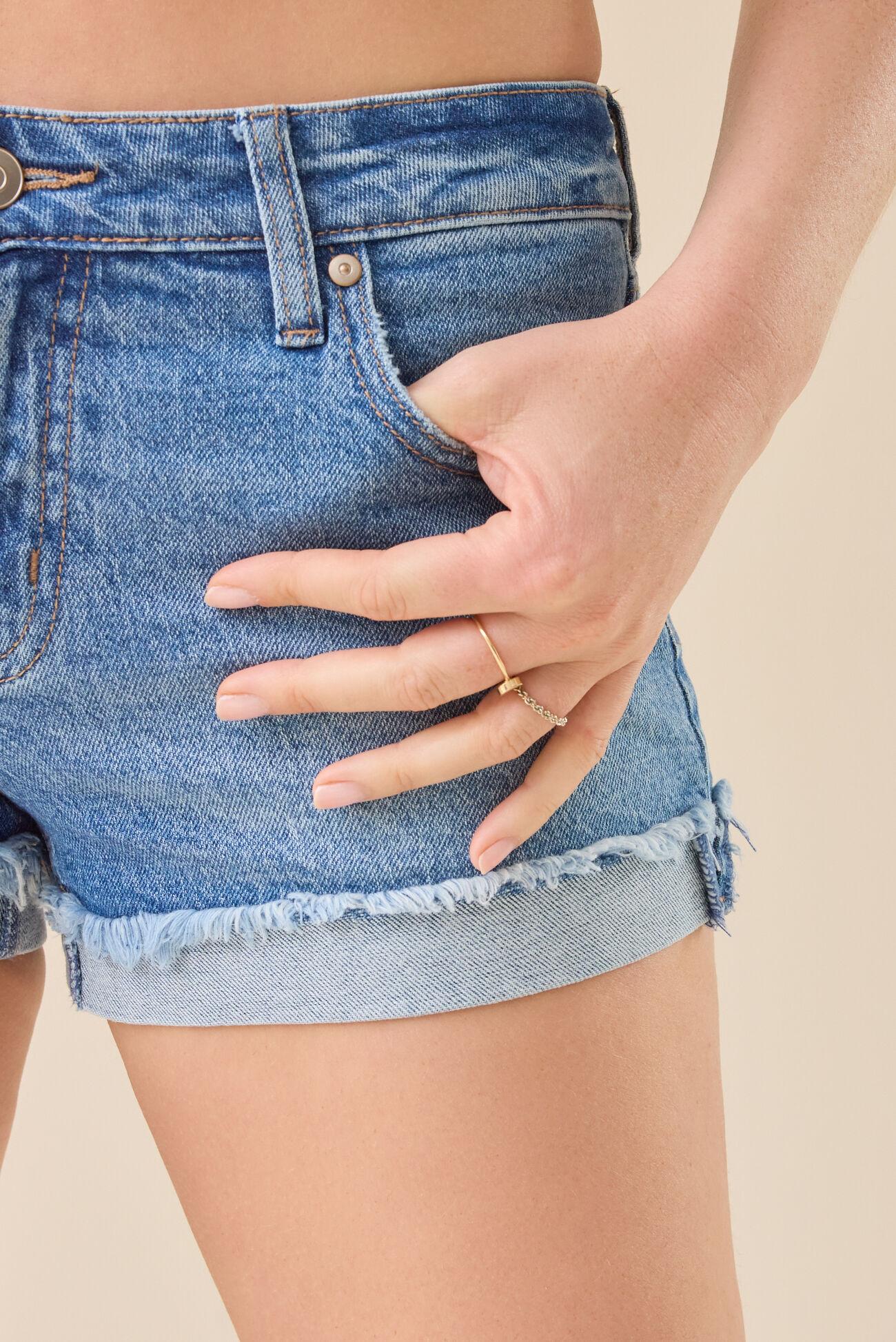 Miller Cuff Denim Shorts Product Image