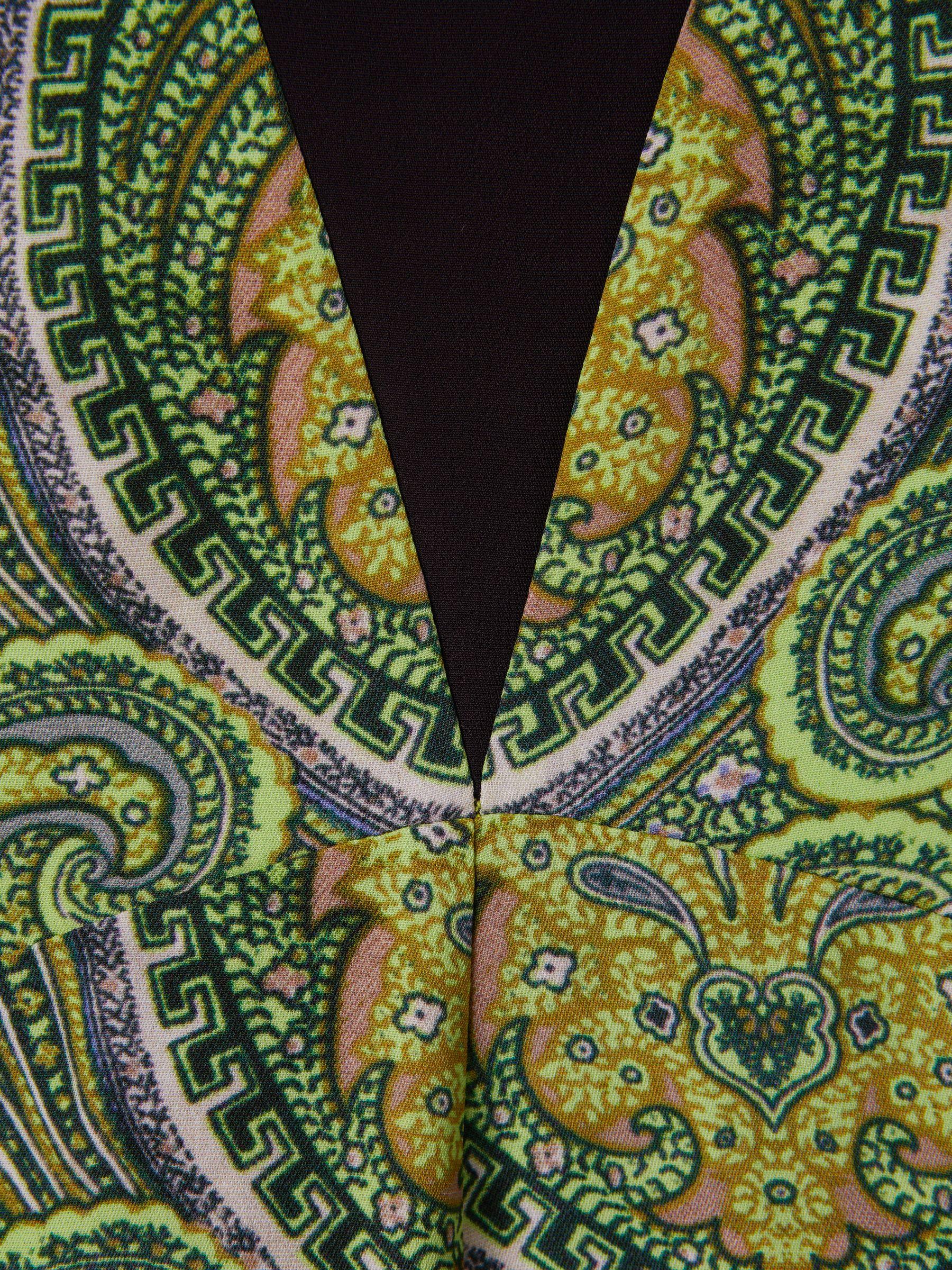 Florere Printed Dual Strap Playsuit in Lime/Green Product Image