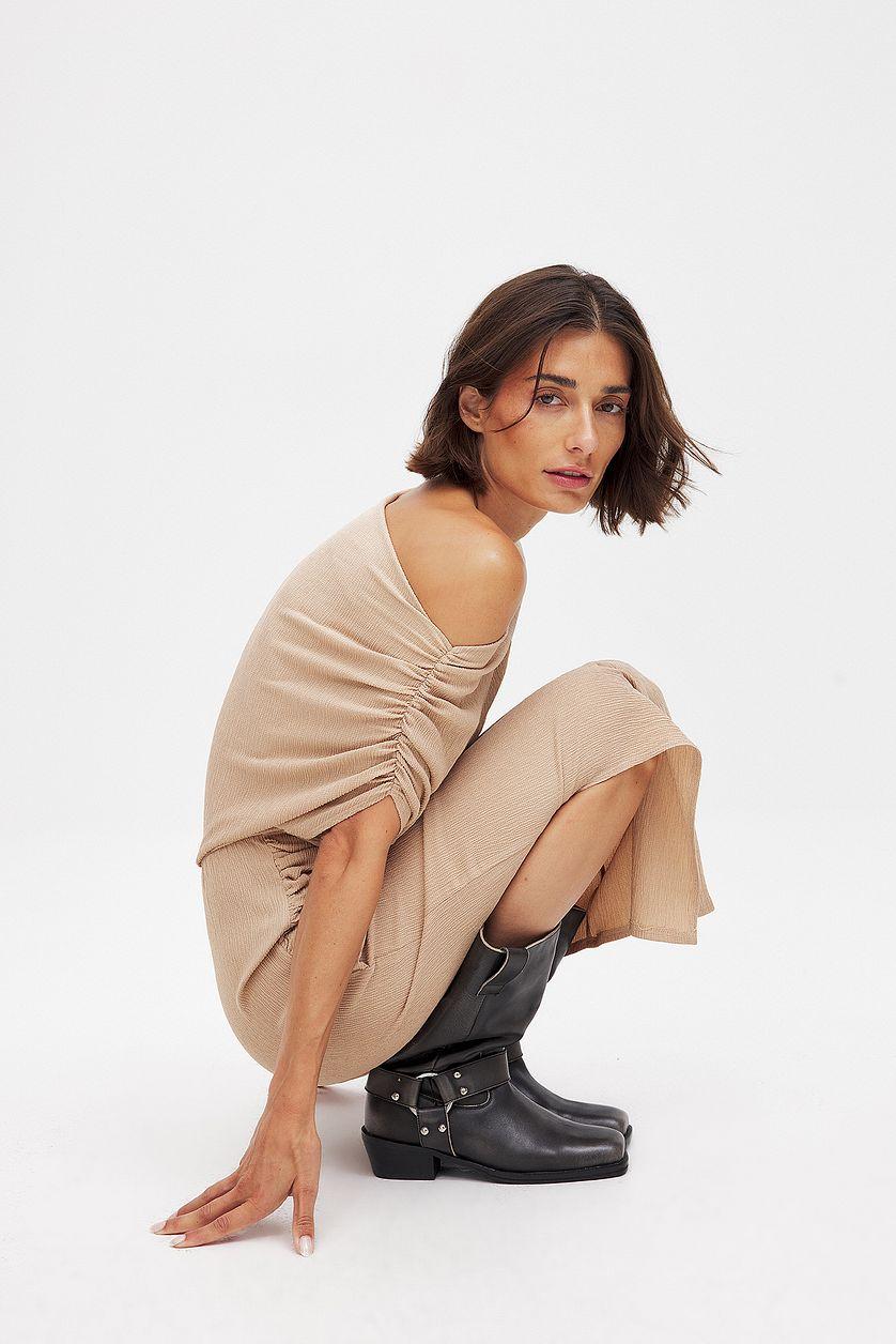 Draped Midi Dress Product Image