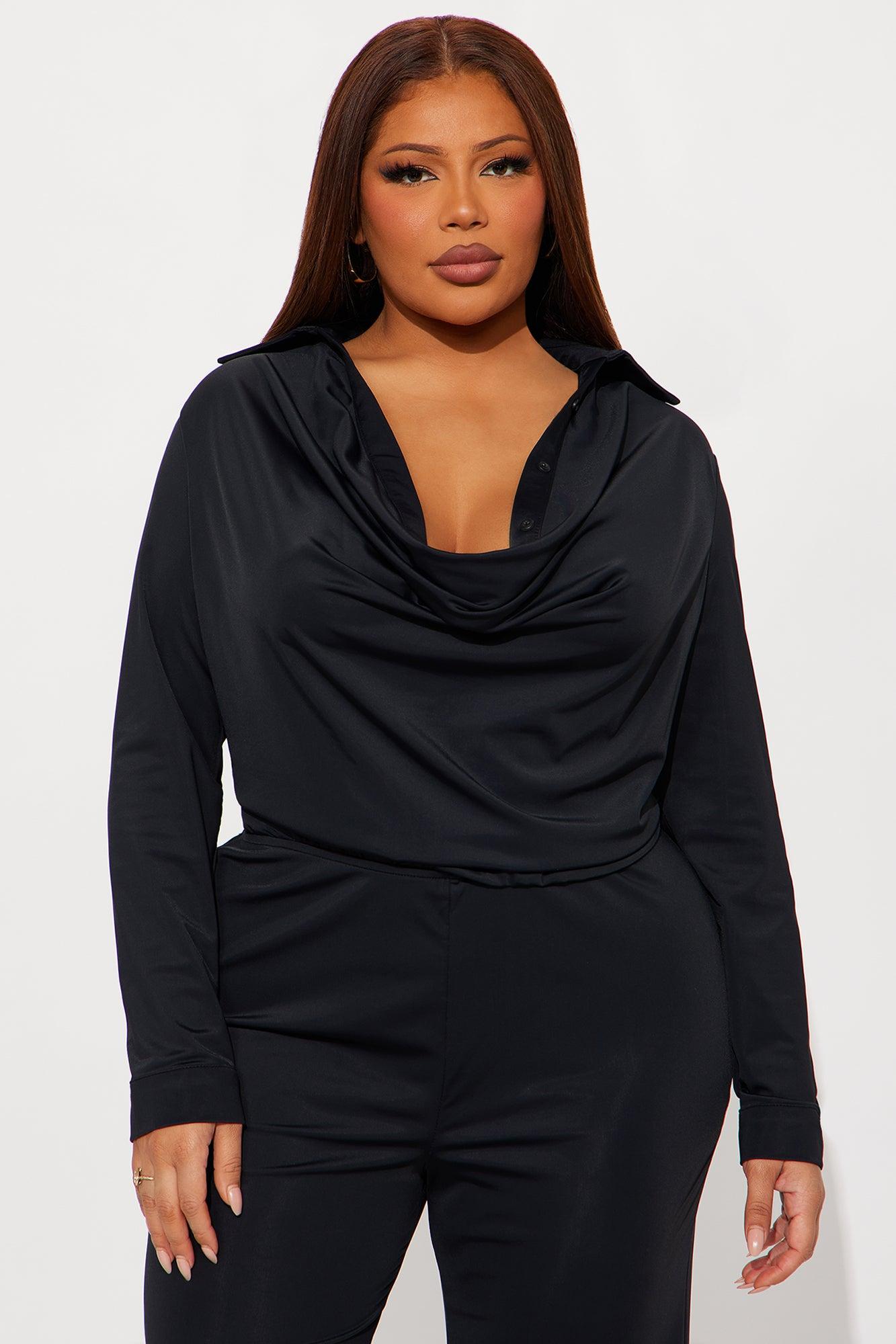 Claire Tricot Flare Jumpsuit - Black Product Image