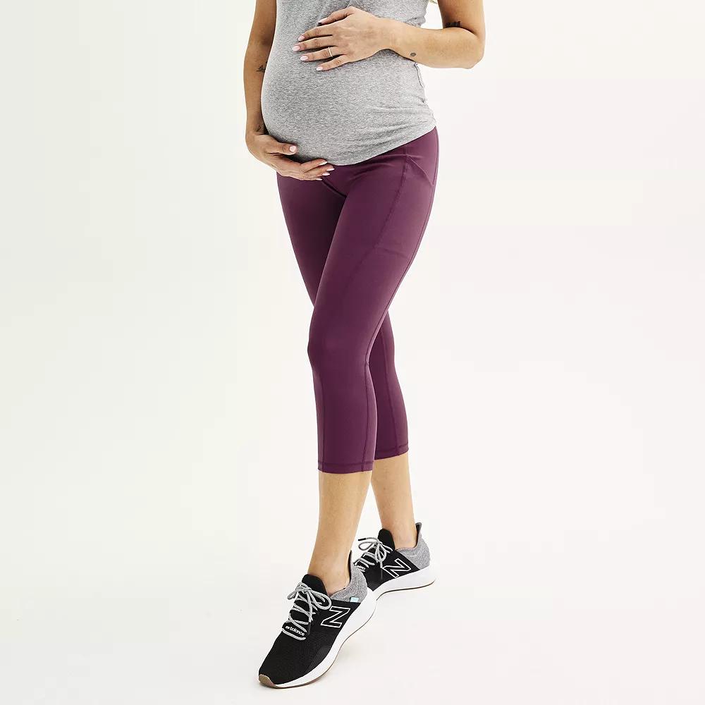 Maternity Tek Gear® Ultrastretch High Rise Capri Pants, Women's,  Product Image