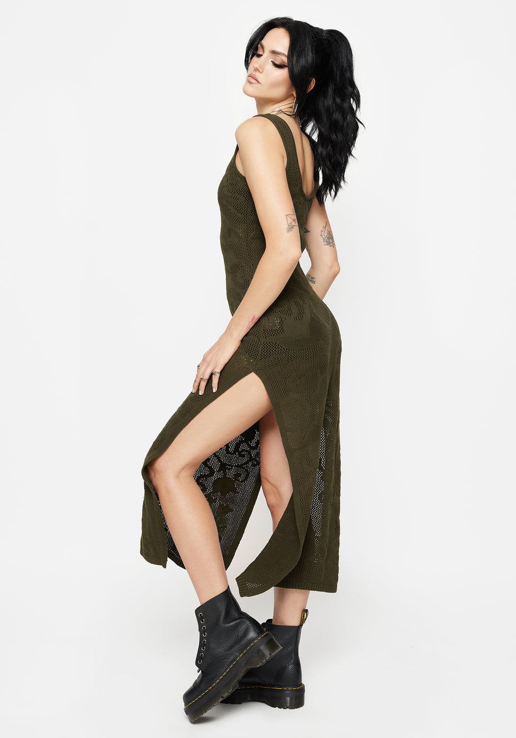Tulip Jacquard Knit Cami Maxi Dress Product Image
