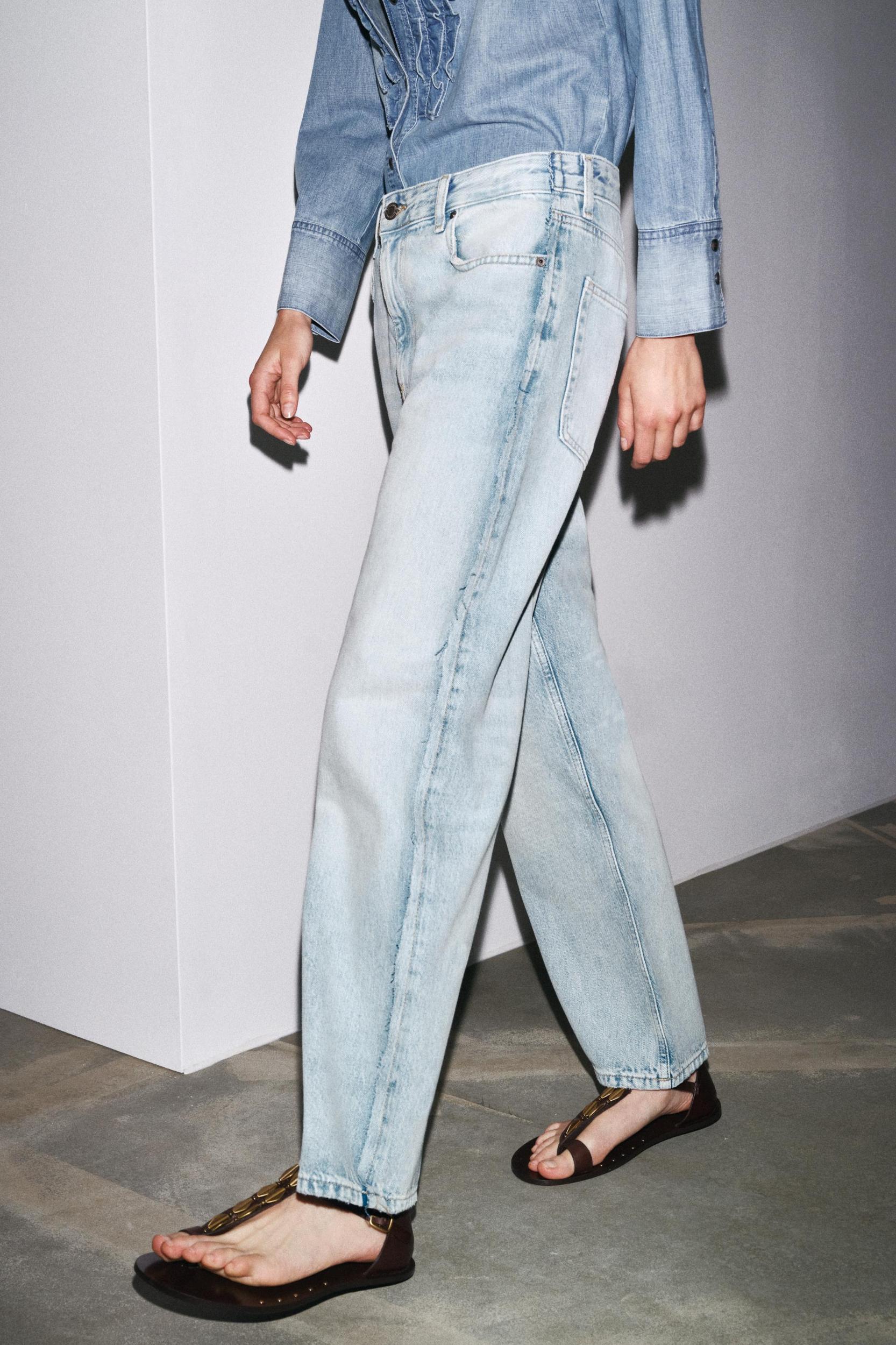 ZW COLLECTION RELAXED MID-RISE JEANS Product Image