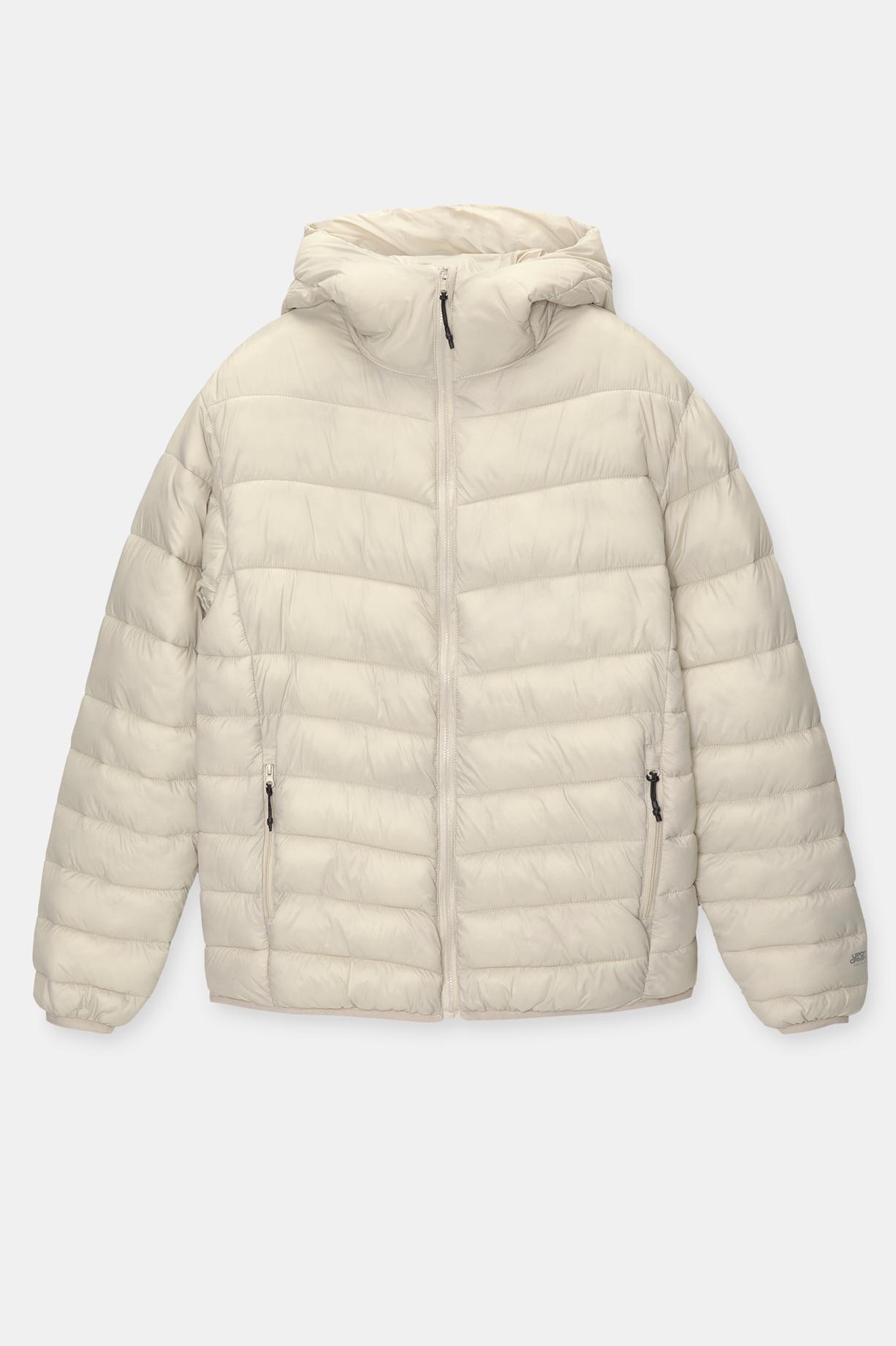 Lightweight puffer jacket with hood Product Image