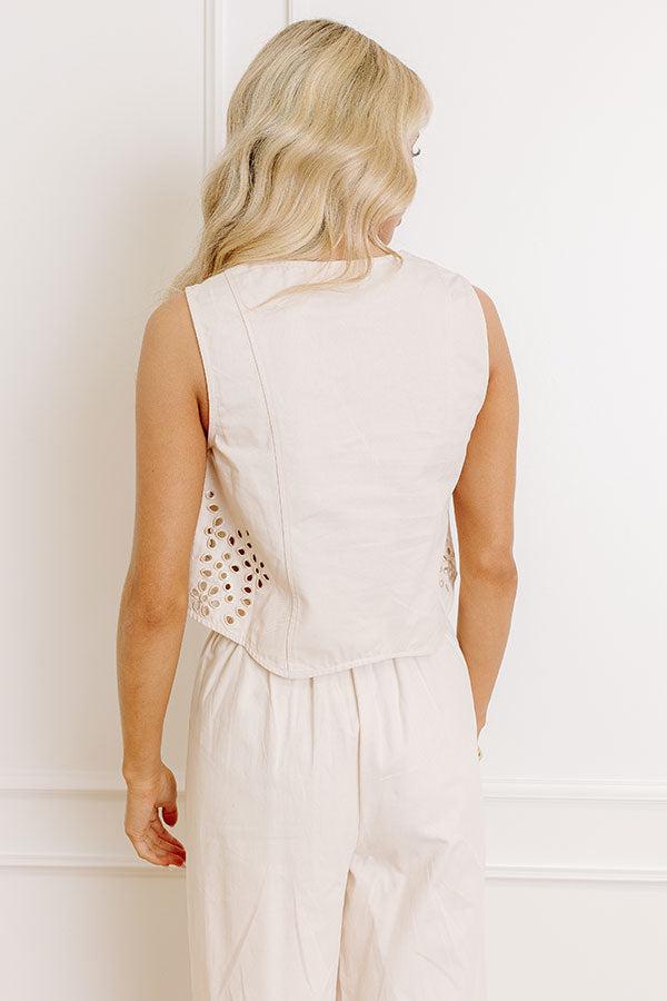 Soho Lifestyle Eyelet Vest Top Product Image