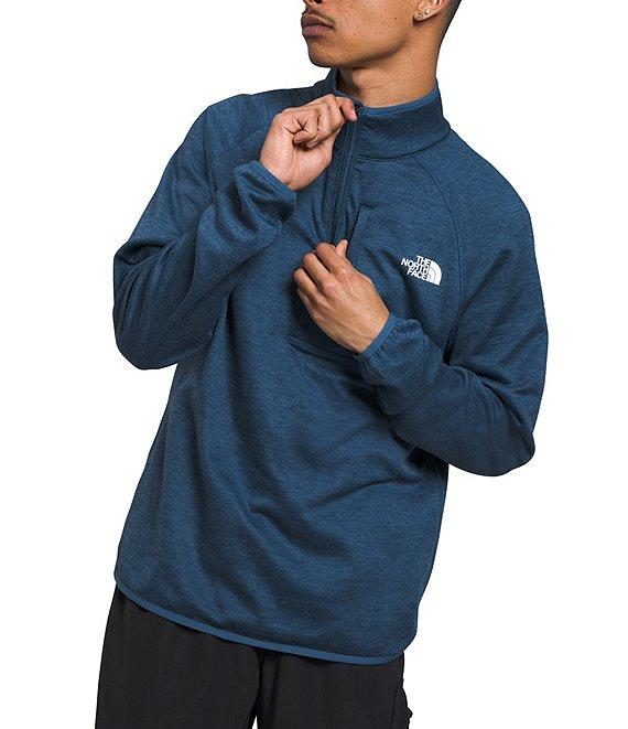 The North Face Canyonlands Long Sleeve Half-Zip Heathered Fleece Pullover Product Image