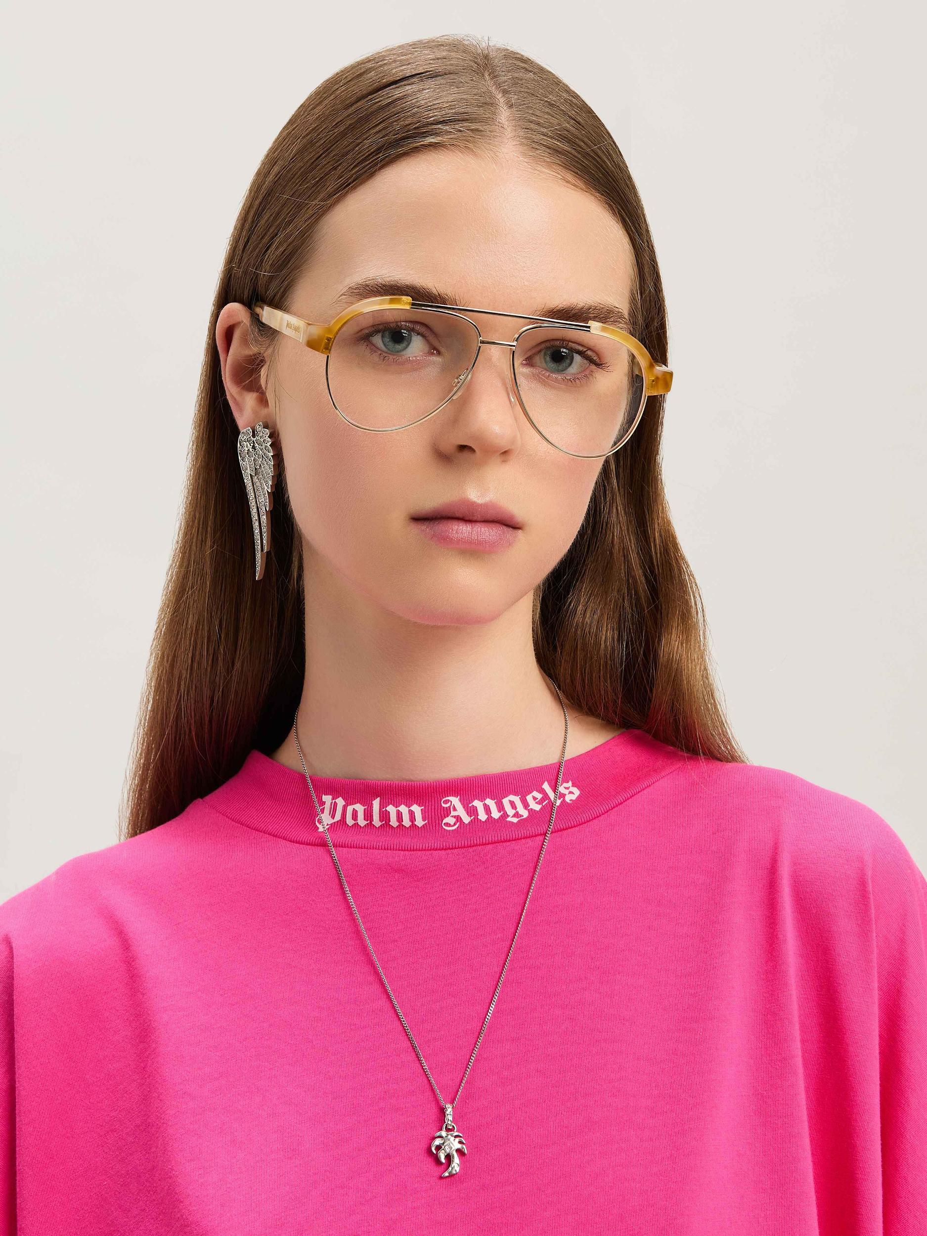 BACK CURVED LOGO LOOSE TEE FUCHSIA - SOF Product Image