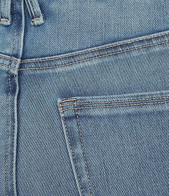 Good American Soft Tech Good Legs Mid Rise Straight Jeans Product Image