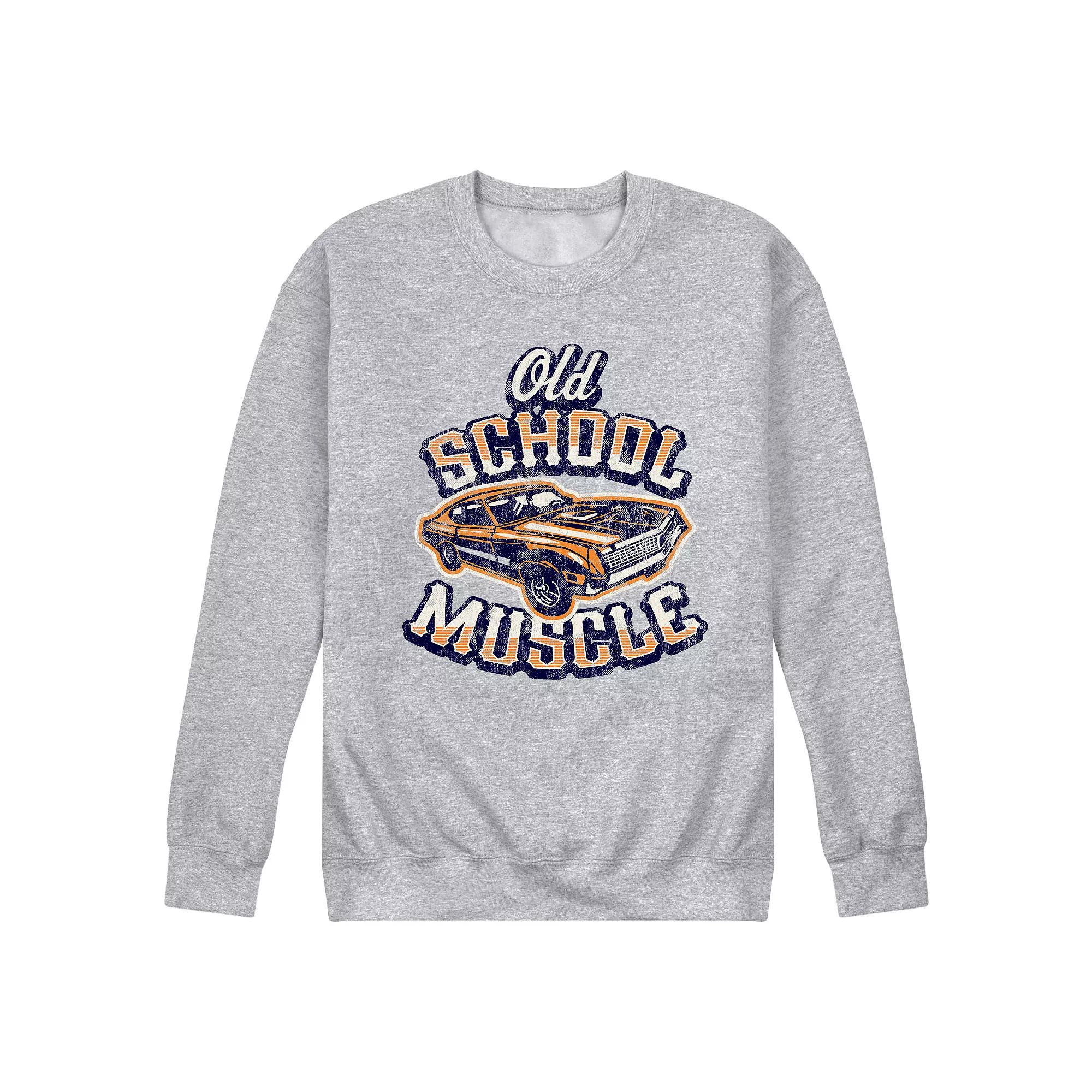 Men's Old School Muscle Graphic Sweatshirt,  Product Image