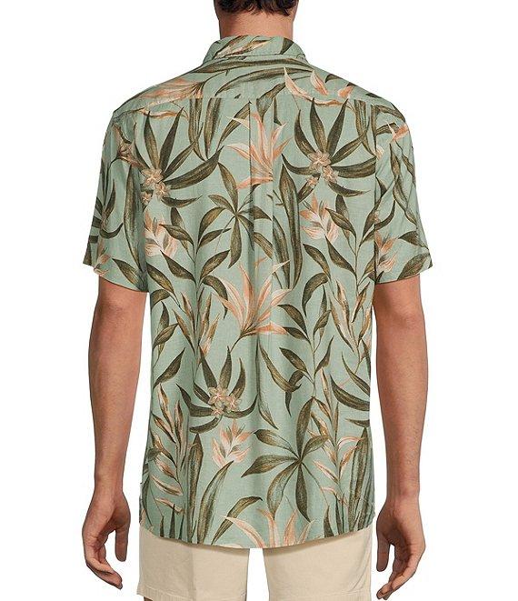 Rowm Outsider's Oasis Short Sleeve Open Palm Print Shirt Product Image
