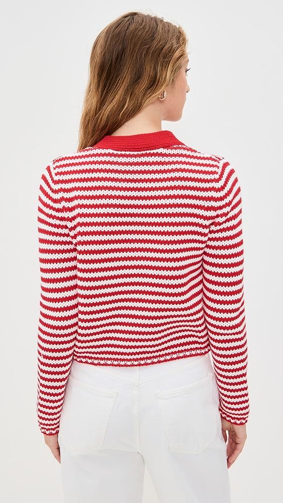La Ligne Fine Stripe Mini Marina Cardigan | Shopbop Product Image