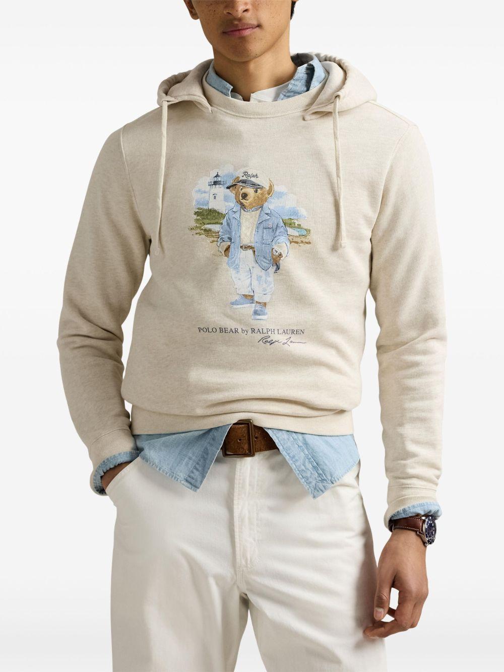 Bear-motif hoodie  Product Image