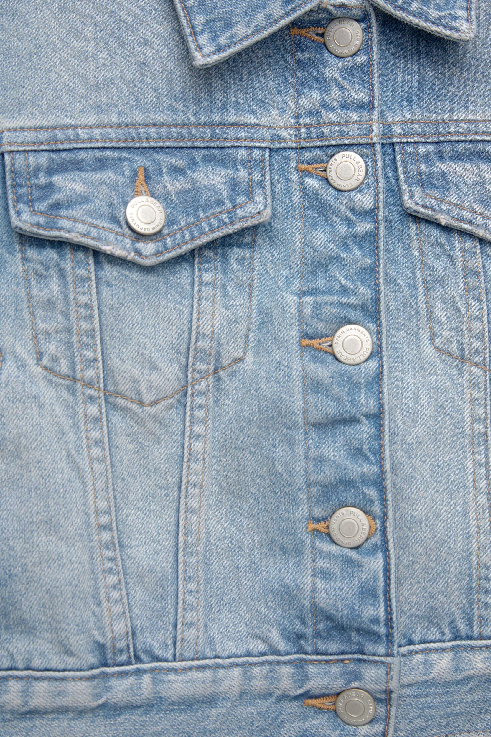 Short denim jacket Product Image