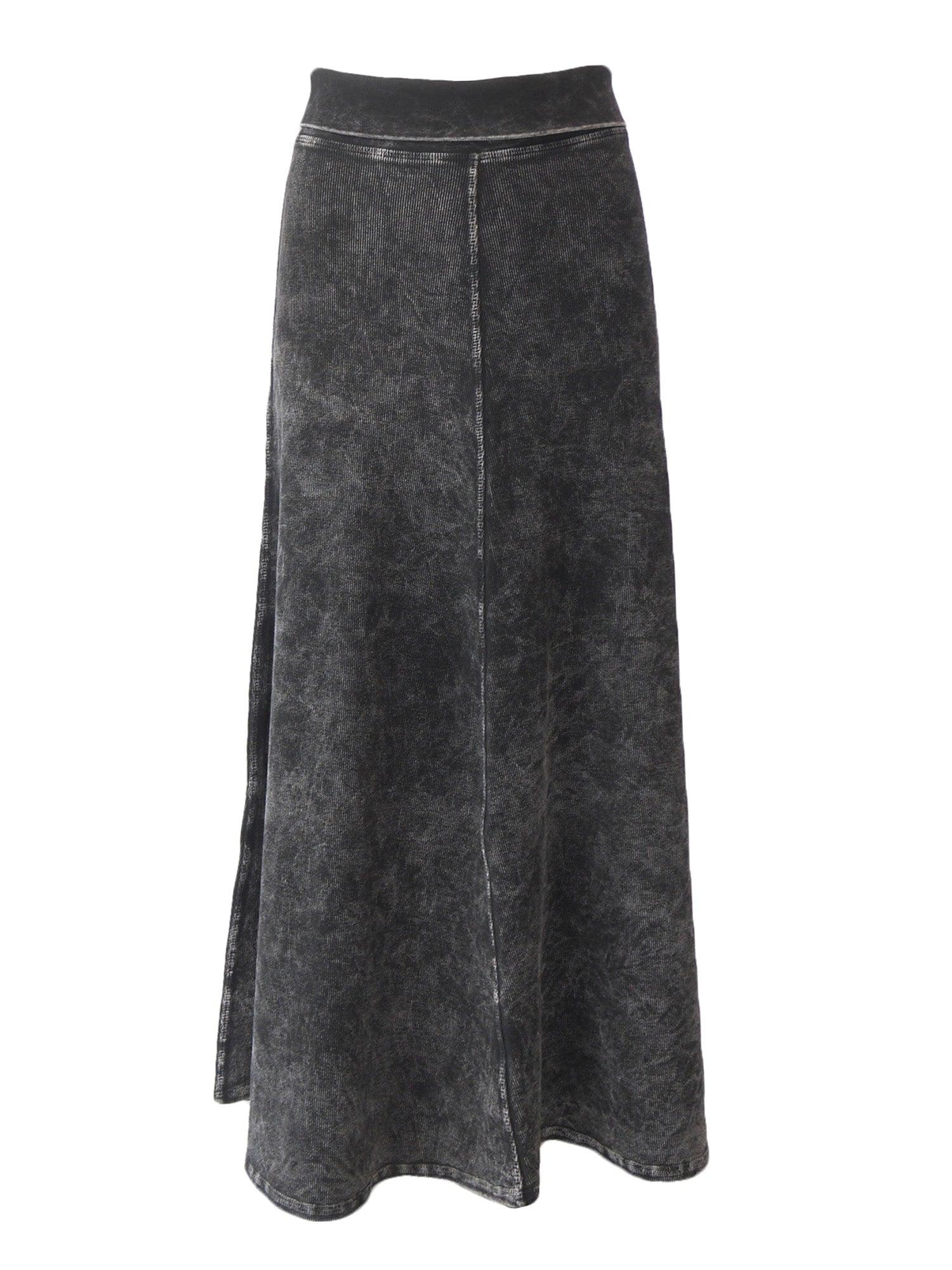 Hard Tail Ribbed Rolldown Long Skirt (Style CS-56) Product Image
