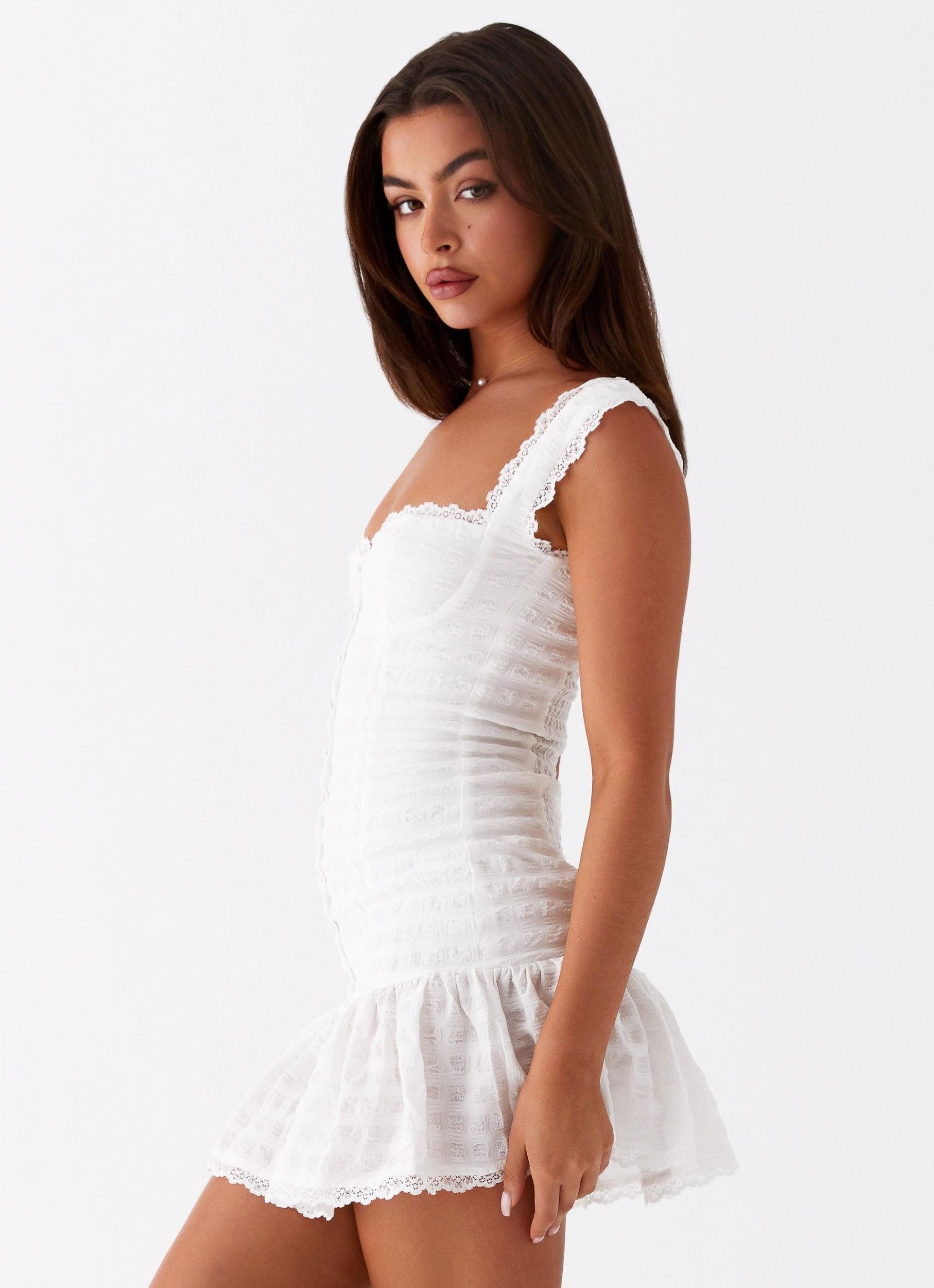 Kristina Mini Dress - White Product Image