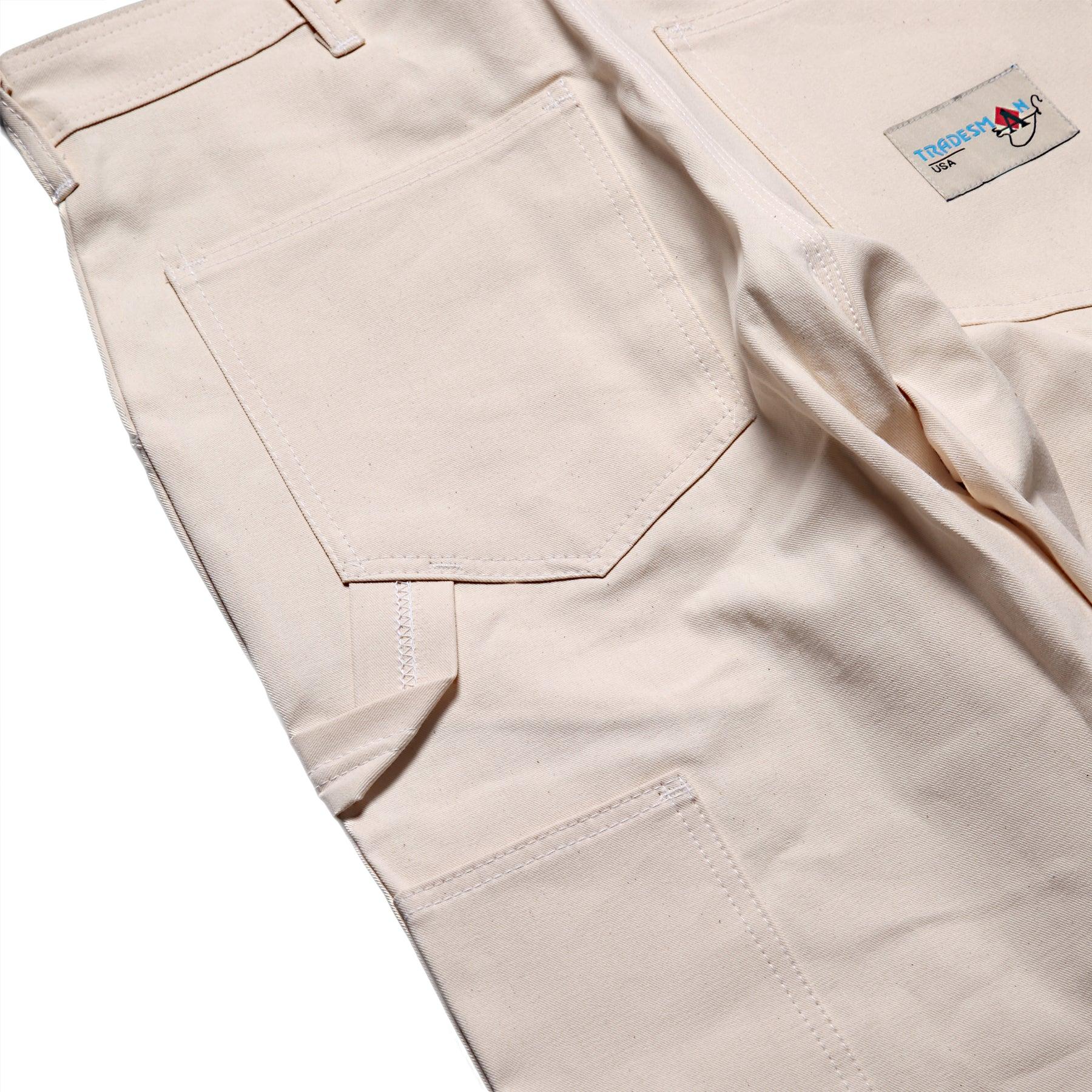 Ace Drop Cloth Tradesman Carpenter Pants - Natural Product Image