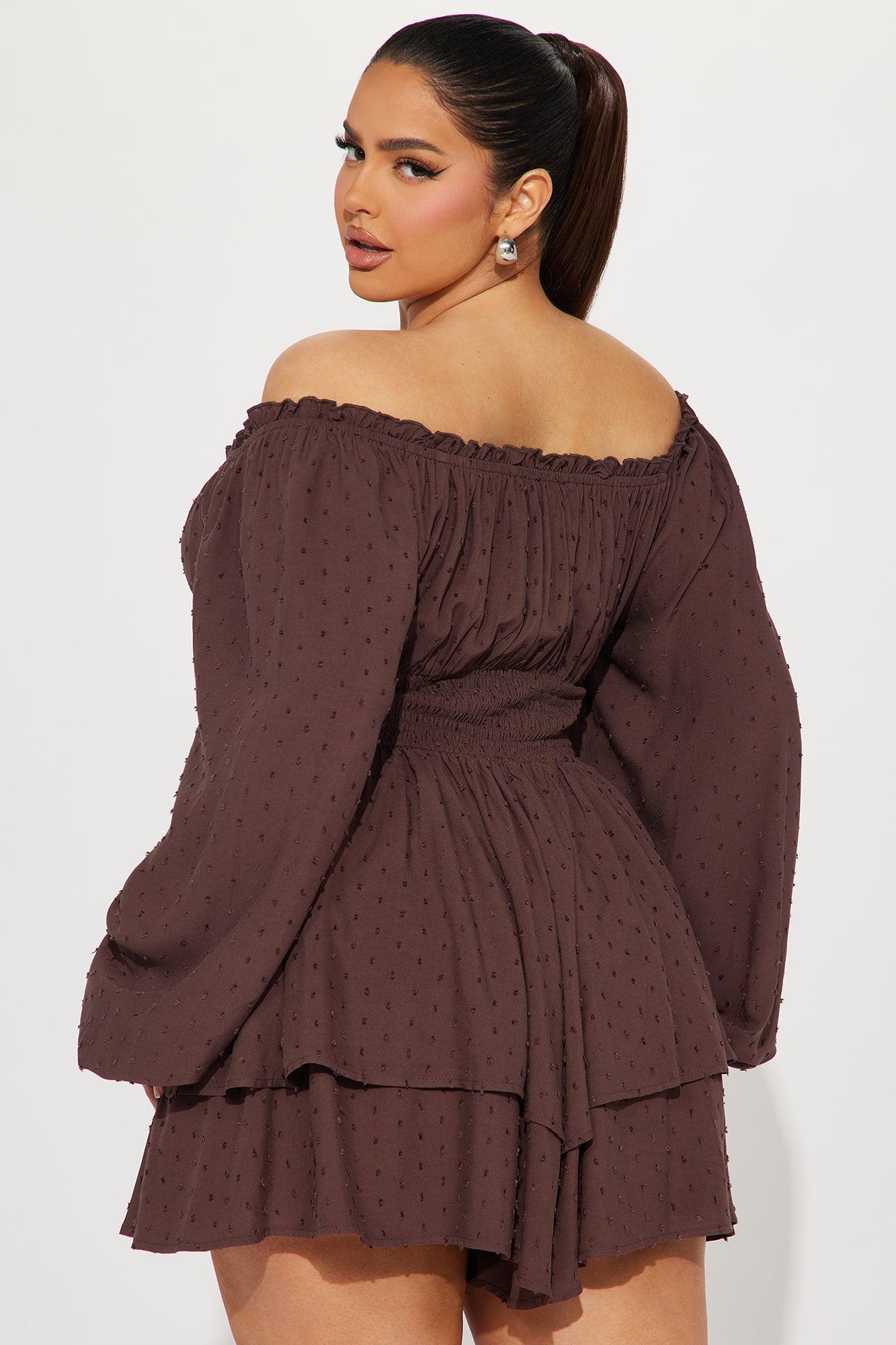 Count On You Romper - Chocolate Product Image