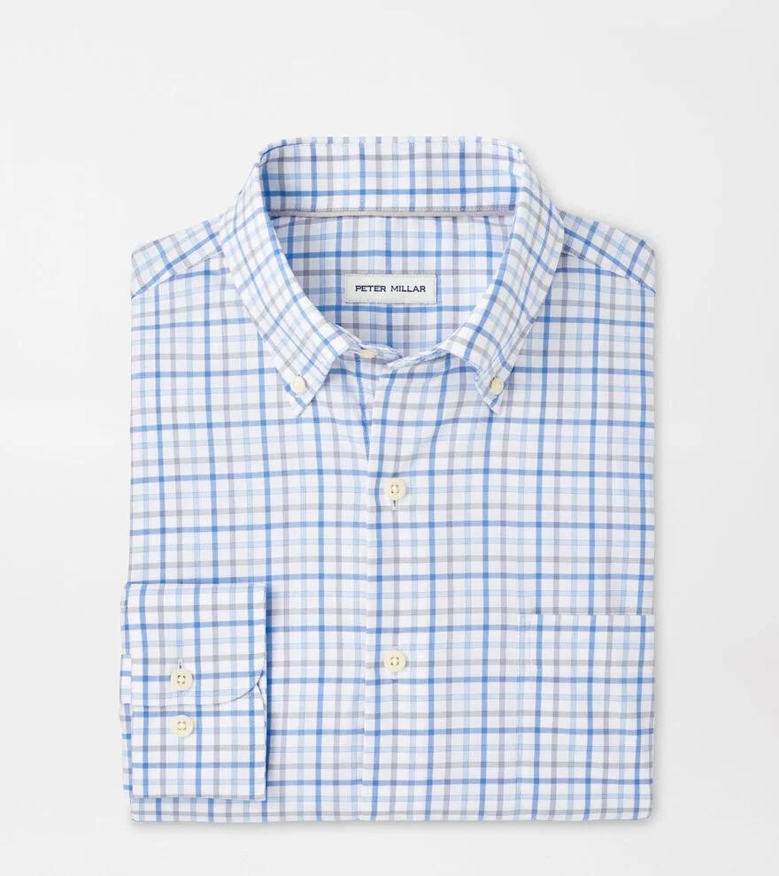 Men's Calgary Crown Lite Cotton-Stretch Check Sport Shirt Product Image