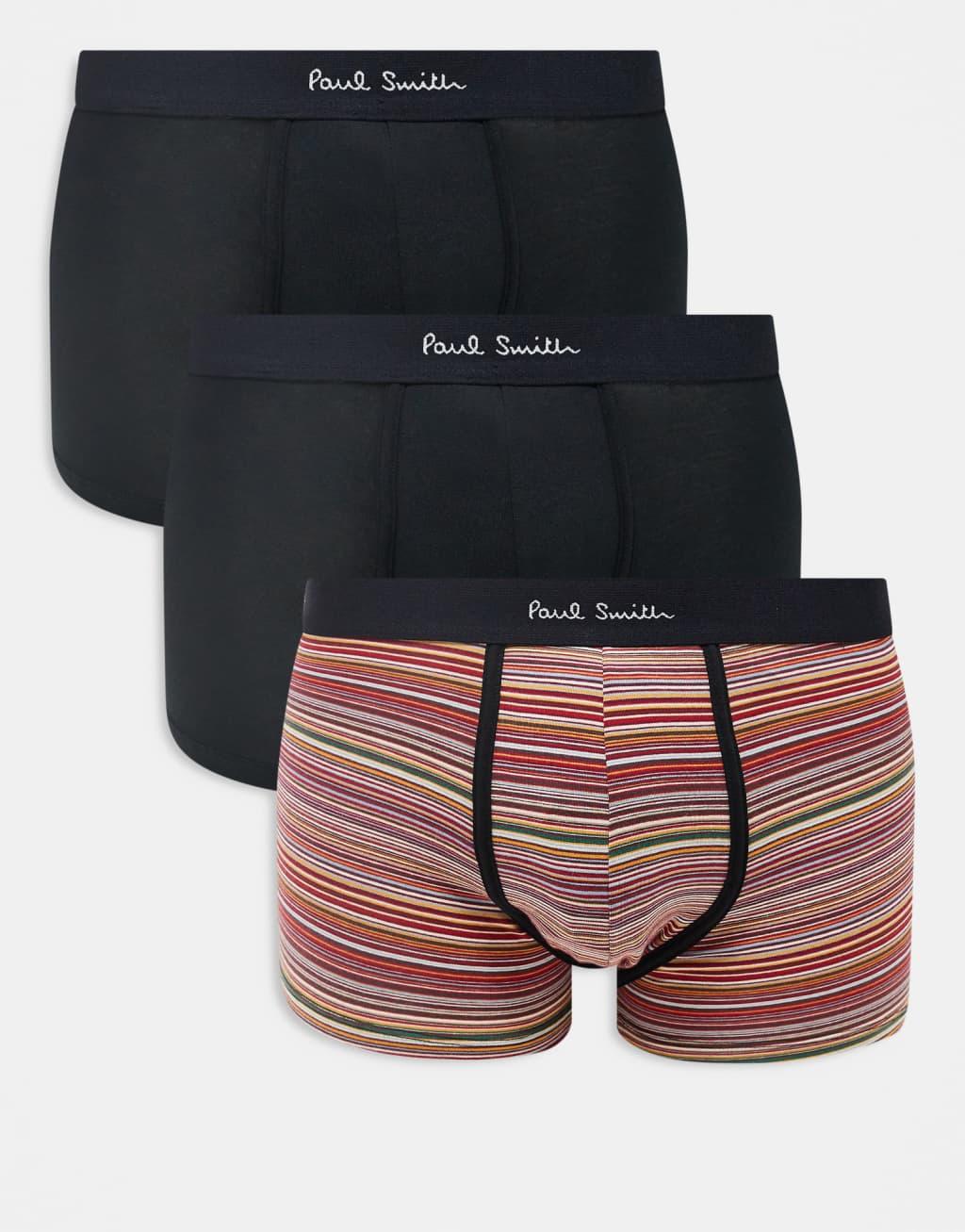 Paul Smith 3 pack logo trunks in multi Product Image